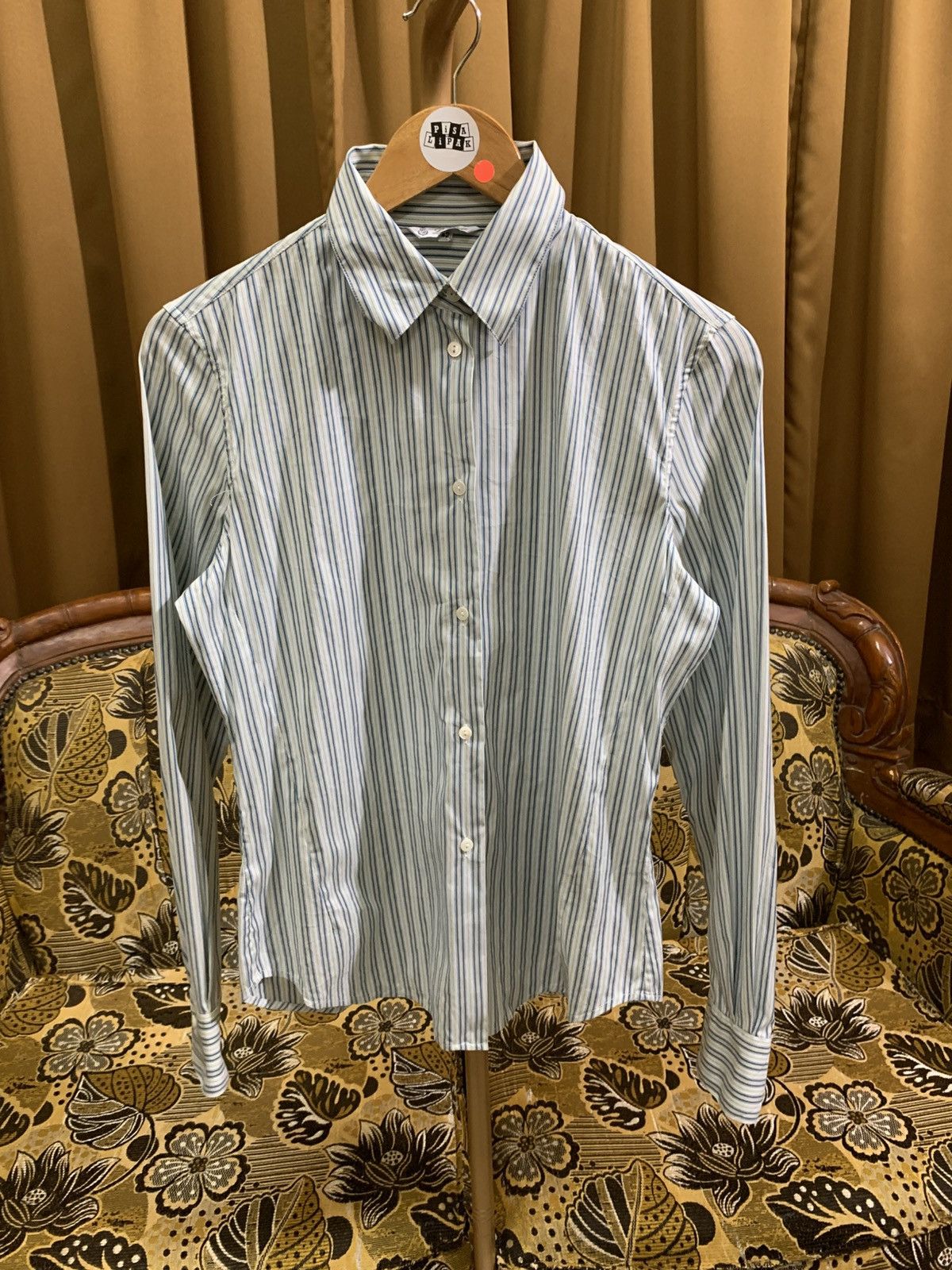 Loro Piana LORO PIANA STRIPES BUTTON SHIRT Size M / US 6-8 / IT 42-44 - 2 Thumbnail