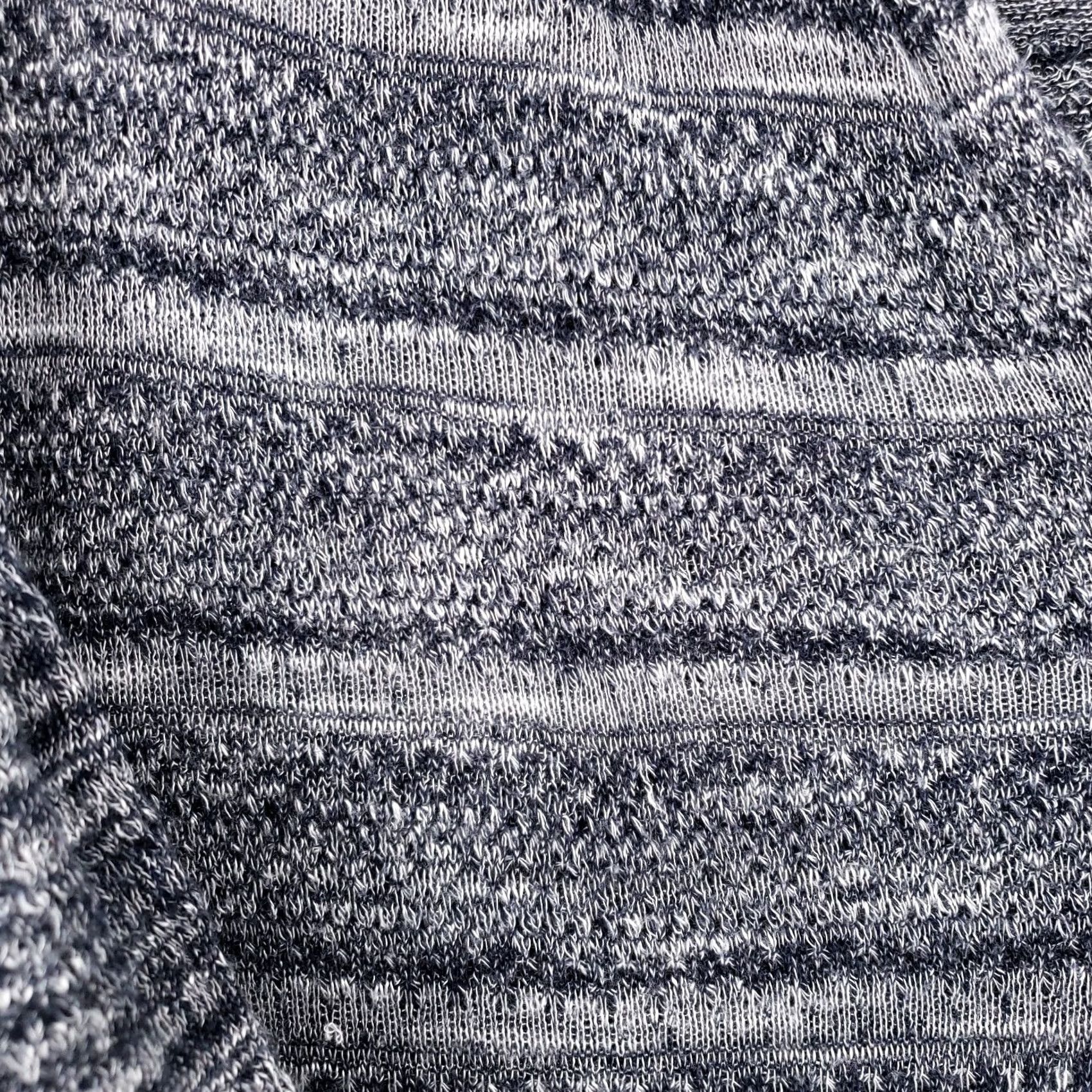 Lucky Brand Lucky Brand Cardigan Womens M Medium Gray Striped V-Neck Knit Long Sleeve Button Sweater Size M / US 6-8 / IT 42-44 - 4 Thumbnail
