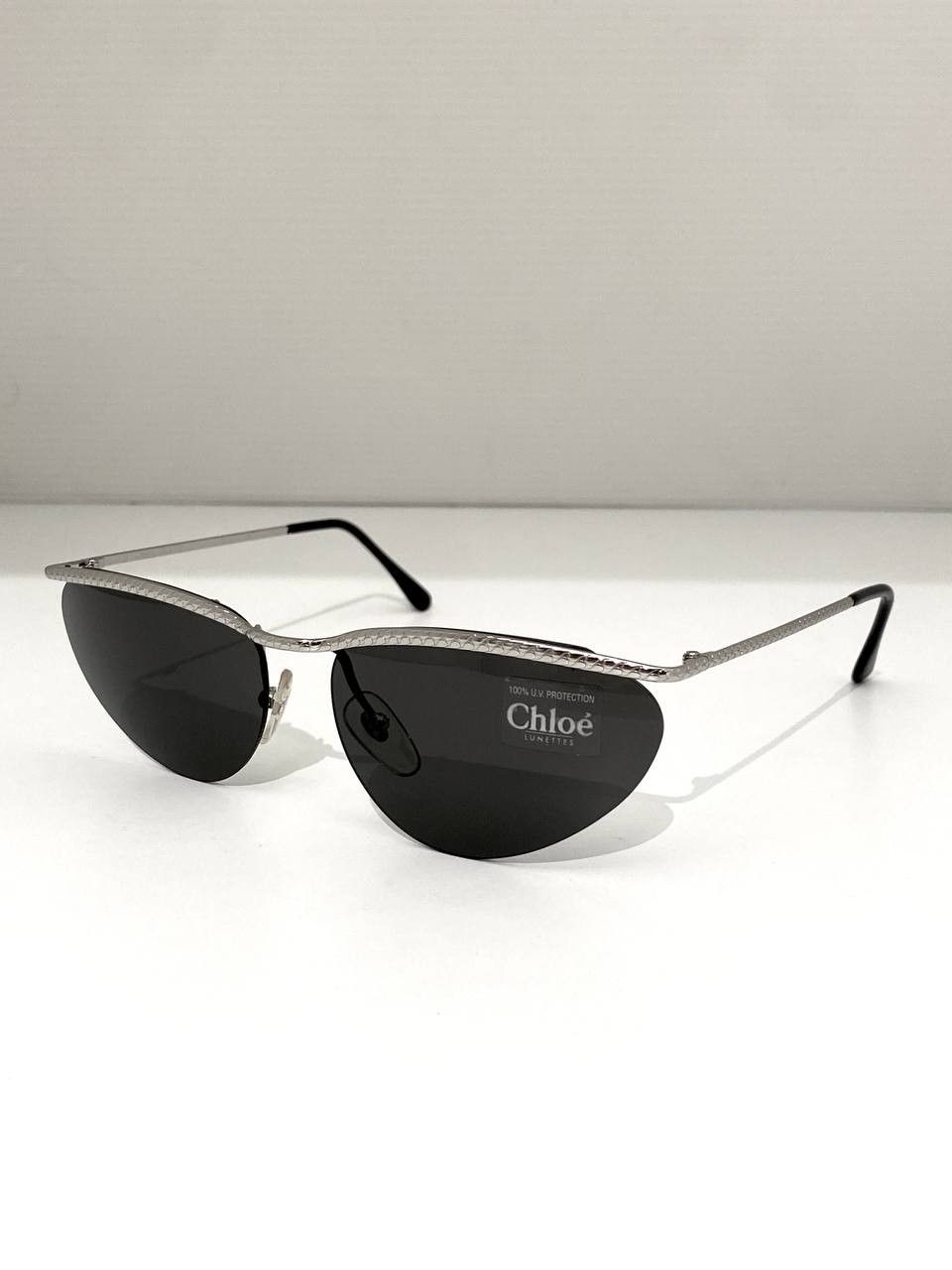 Chloe Chloe Rimless Cat Eye Retro Silver Vintage Sunglasses Y2K Size ONE SIZE - 3 Thumbnail