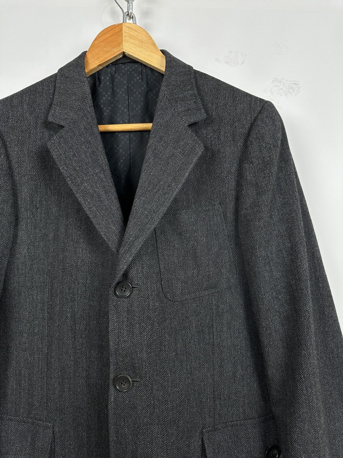 Gucci Vintage Gucci Gray Blazer Size 46R - 7 Thumbnail
