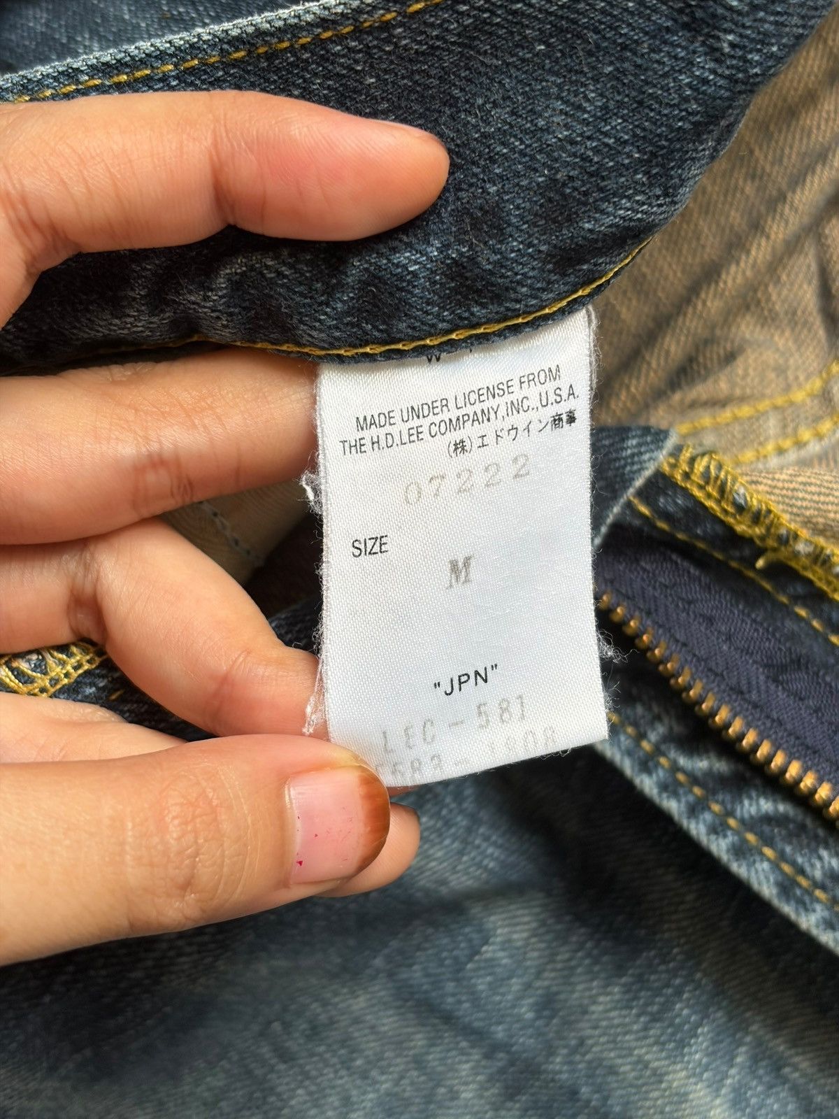 Lee Vintage Lee Riders Distressed Cargo Flare Jeans Size 32" / US 10 / IT 46 - 5 Thumbnail