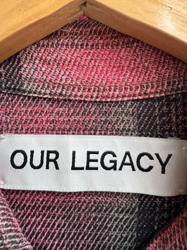Our Legacy Our Legacy size50 Ruffled bubble gauze rose red checkered s Size US M / EU 48-50 / 2 - 7 Thumbnail