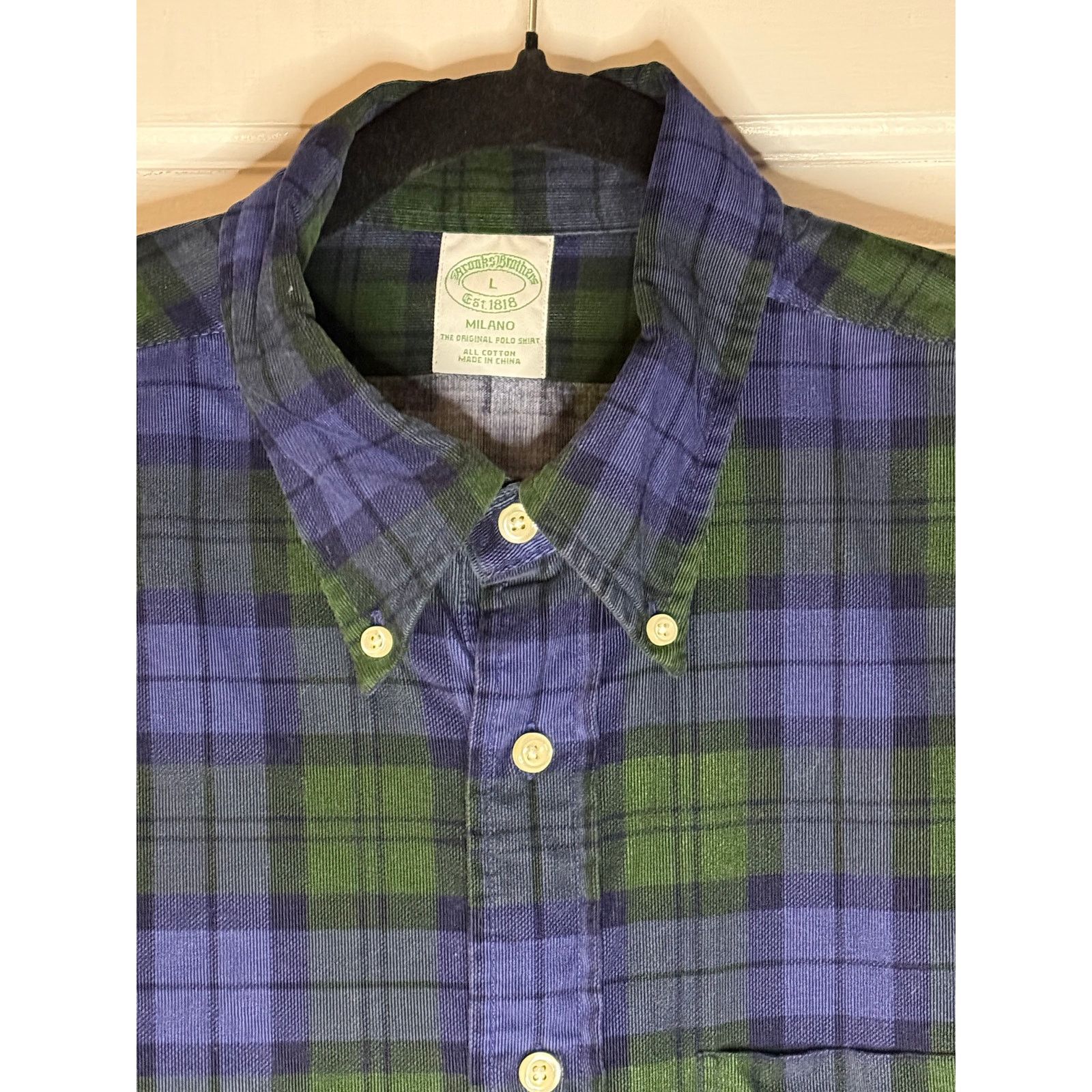 Brooks Brothers Brooks Brothers Men’s Green/Blue Plaid Large Size US L / EU 52-54 / 3 - 1 Thumbnail