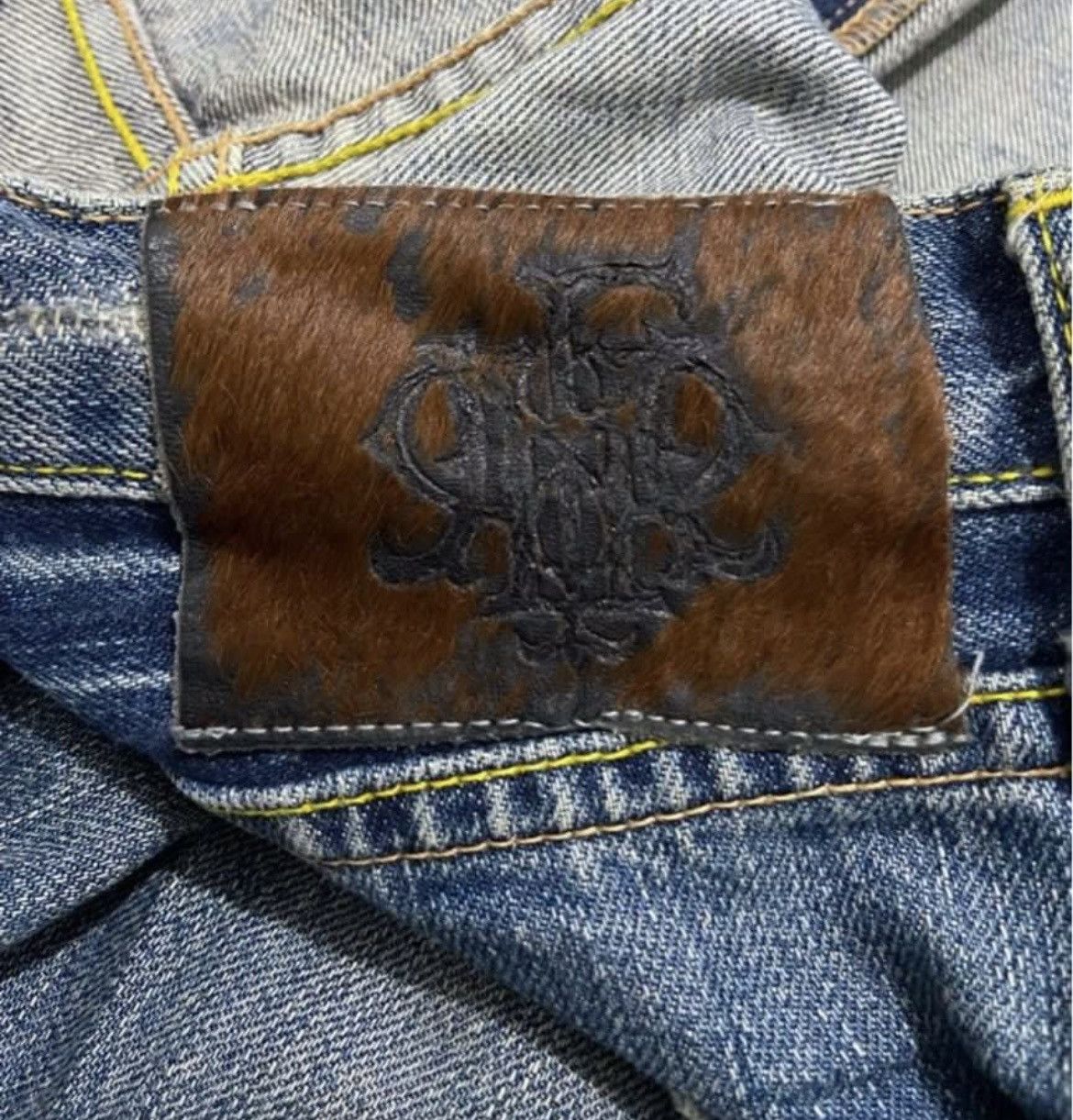 PPFM PPFM Patchwork Distressed Dinim Pant Slim Fit Size US 30 / EU 46 - 8 Thumbnail