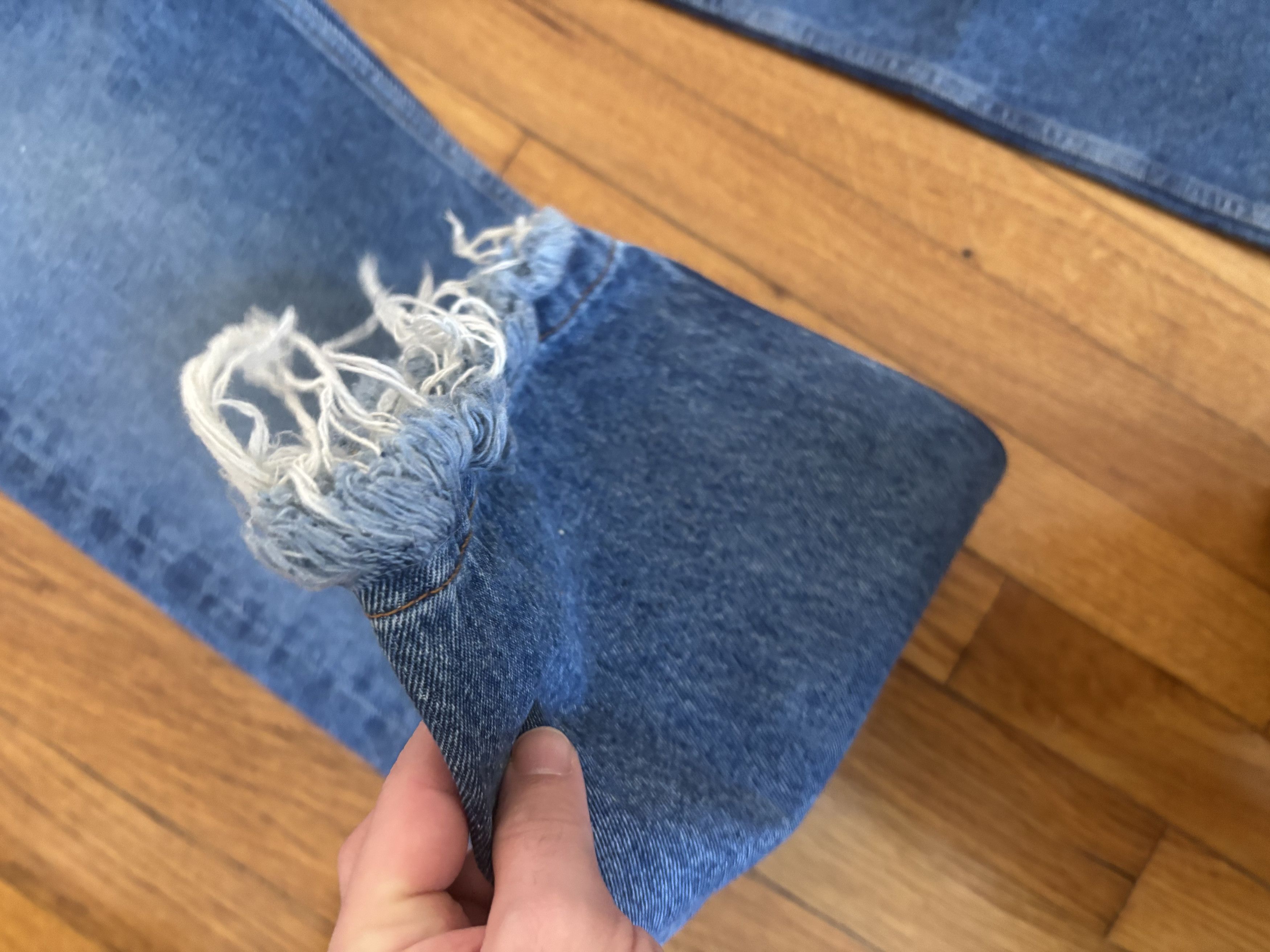 Sefr Frayed Cut Jeans Size US 30 / EU 46 - 5 Thumbnail