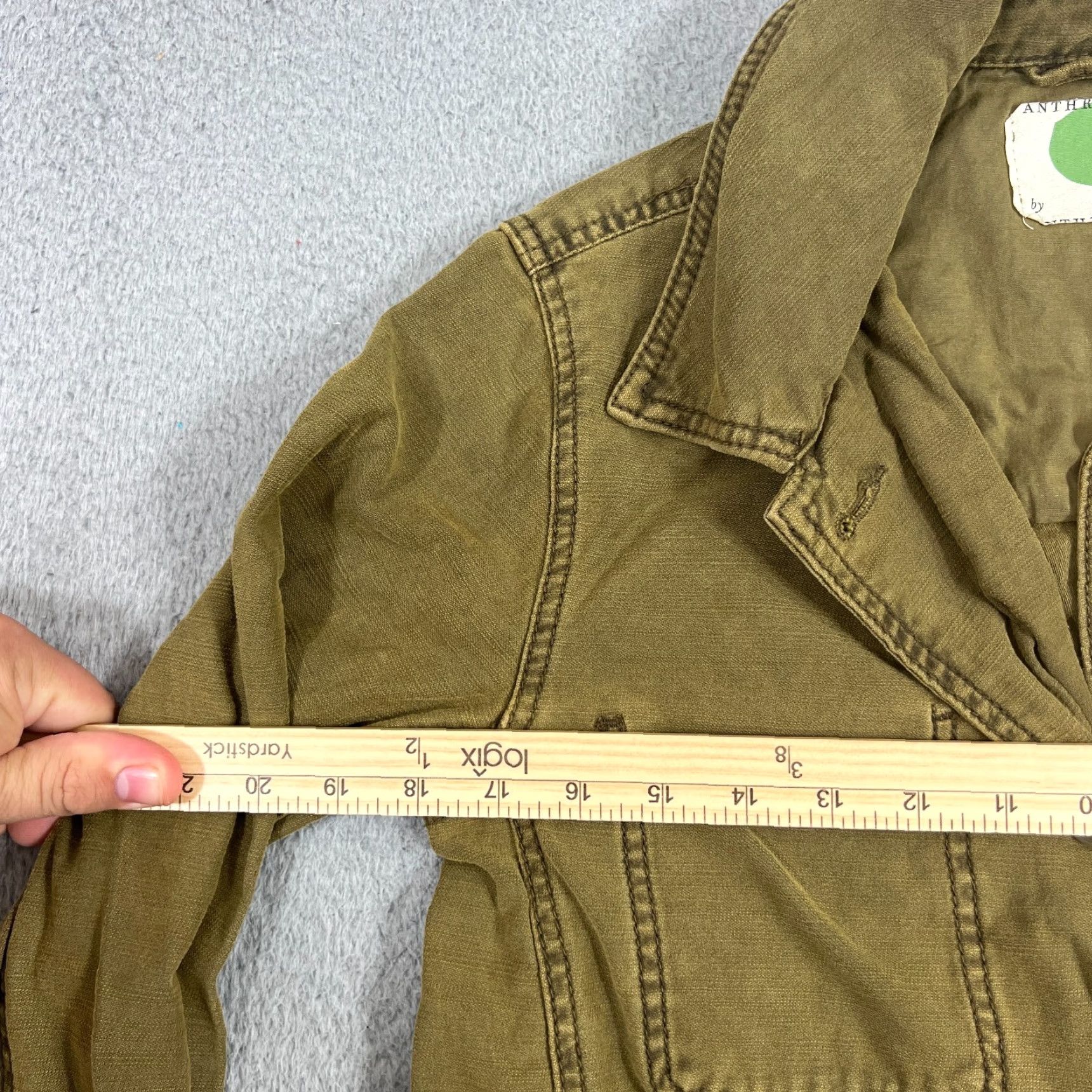 Anthropologie VINTAGE Anthropologie Military Jacket Women S Army Green Casual Pockets Size S / US 4 / IT 40 - 6 Thumbnail