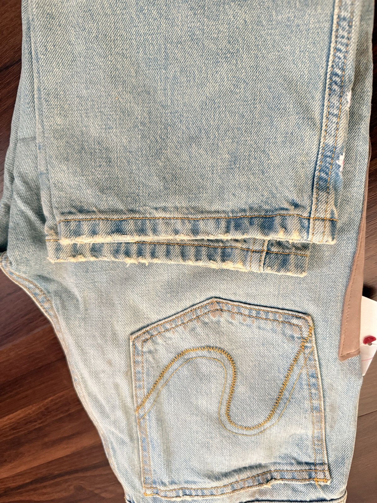 ERL ERL Leather Patchwork Jeans Size US 29 - 8 Thumbnail