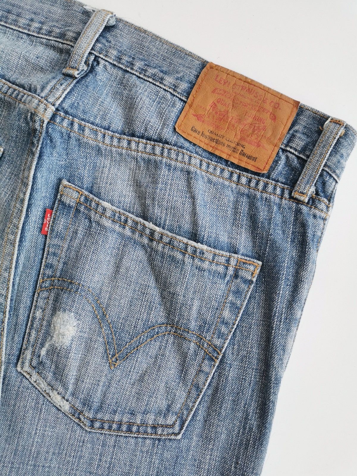 Levi's Vintage Levis Loos Fit Distressed Repair Jeans Size US 34 / EU 50 - 5 Thumbnail