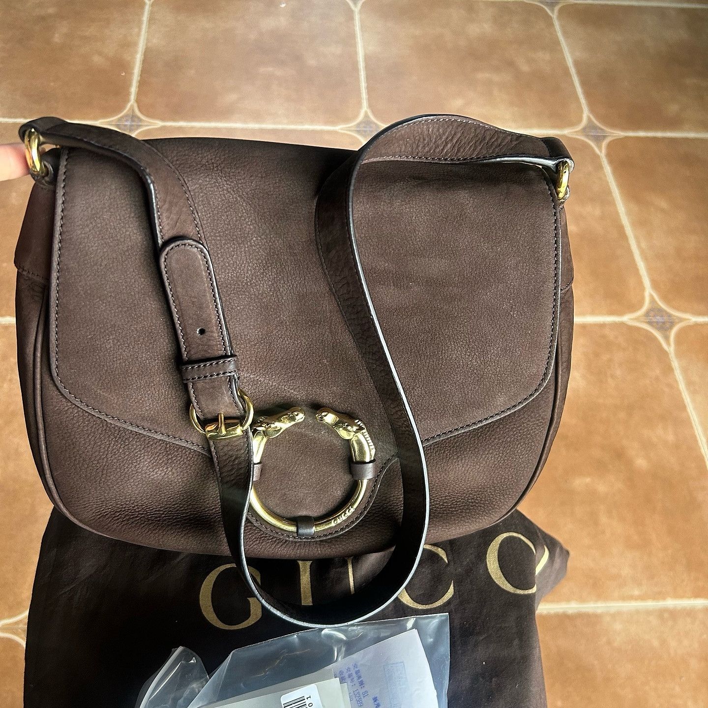 Gucci × Tom Ford Gucci Suede Heart Shoulder Bag | Grailed