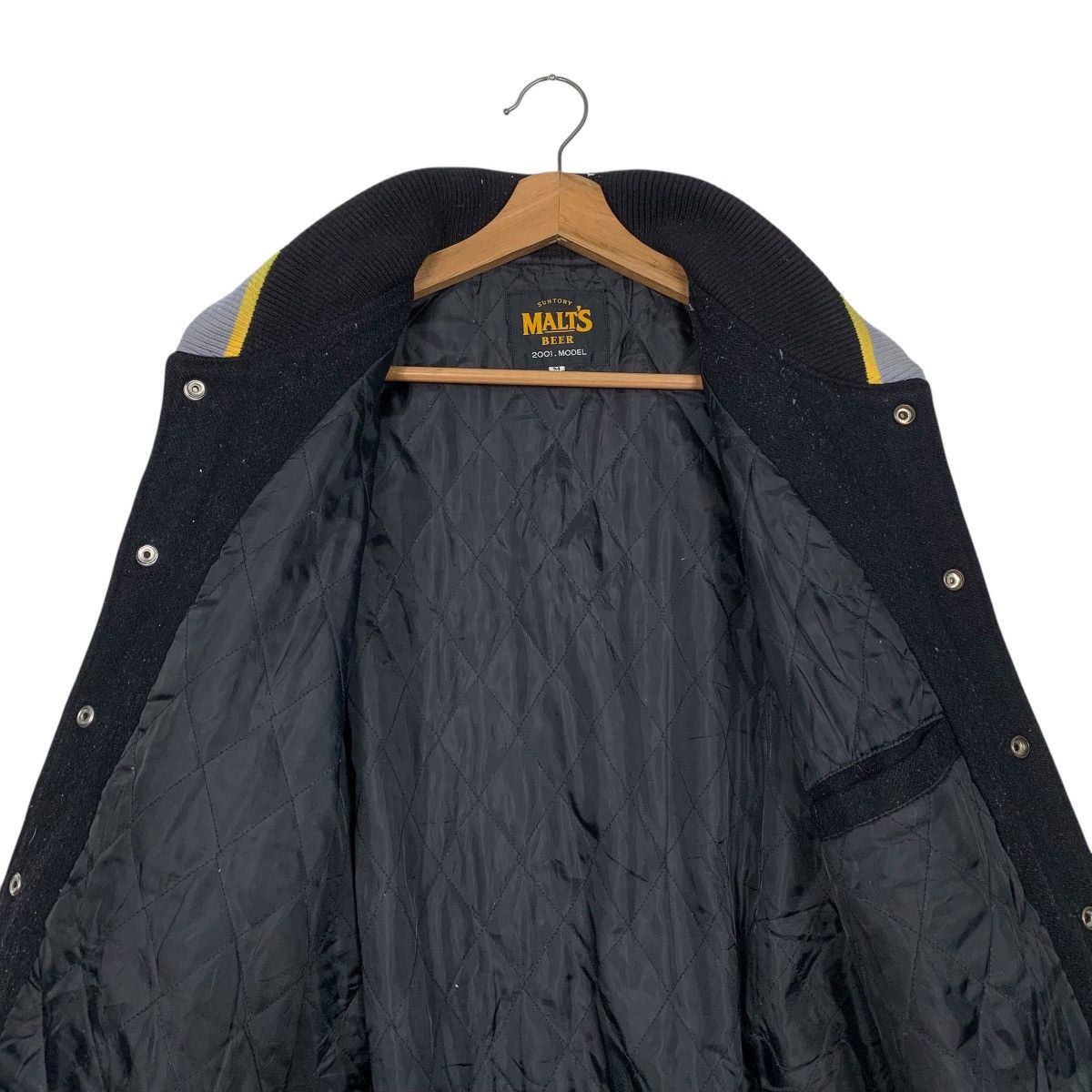 Japanese Brand Y2K Malt Beer Leather Varsity Jacket Size US M / EU 48-50 / 2 - 12 Thumbnail