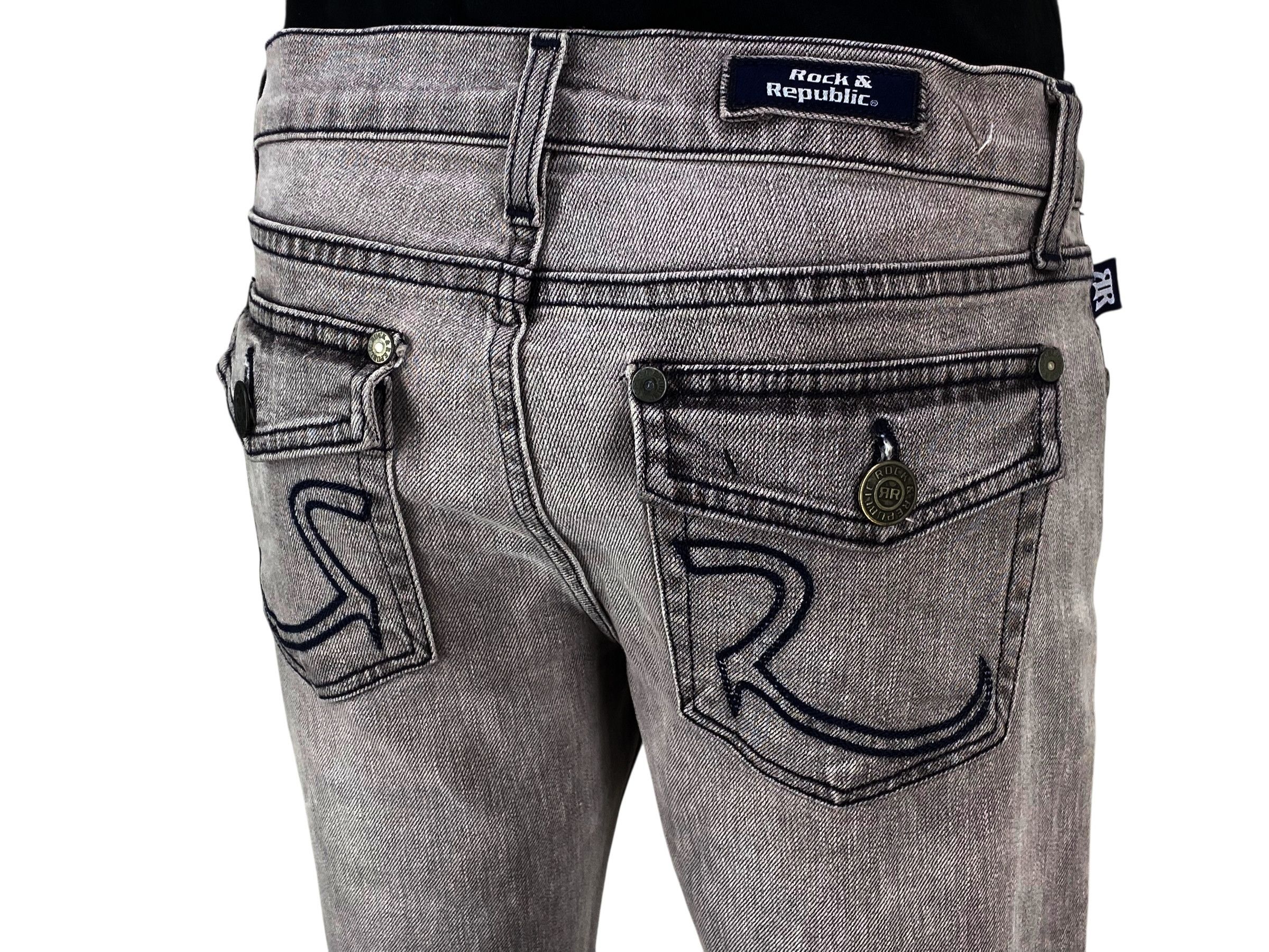 Rock & Republic Rock & Republic Flare Jeans Boyfriend Denim Jeans Size 27" / US 4 / IT 40 - 7 Thumbnail