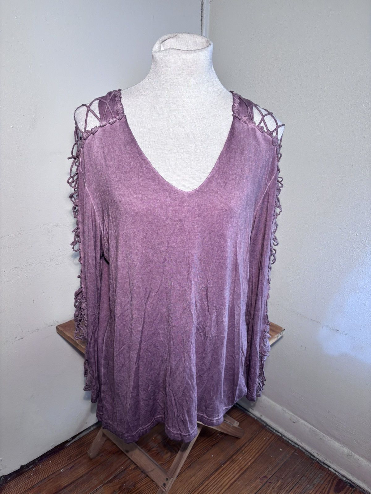 Other Indigo Thread Co Lace Sleeve Top Size XL / US 12-14 / IT 48-50 - 3 Thumbnail