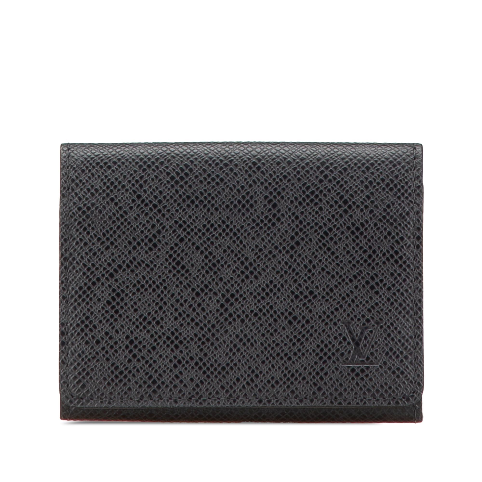 Louis Vuitton Louis Vuitton Taiga Business Card Holder Black Size ONE SIZE - 1 Thumbnail