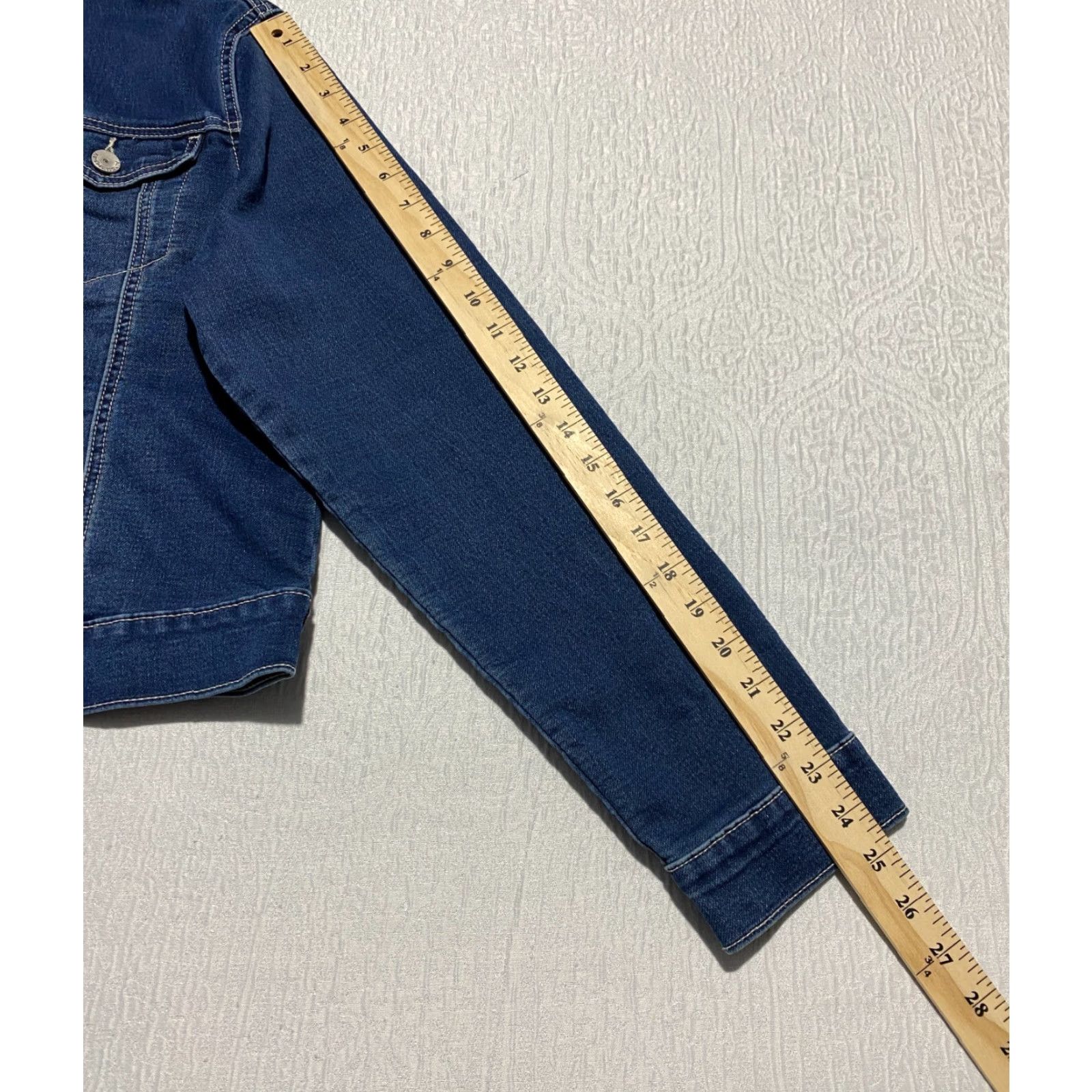Almost Famous Almost Famous Denim Jacket Women's Size XL Blue Stretch Slim Everyday Jacket Fashion Size XL / US 12-14 / IT 48-50 - 8 Thumbnail