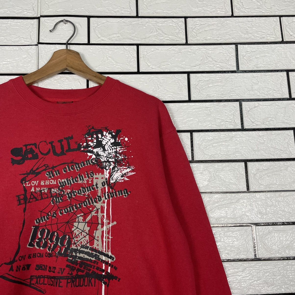 Japanese Brand Seculity Big Print Red Sweatshirt Size US M / EU 48-50 / 2 - 5 Thumbnail