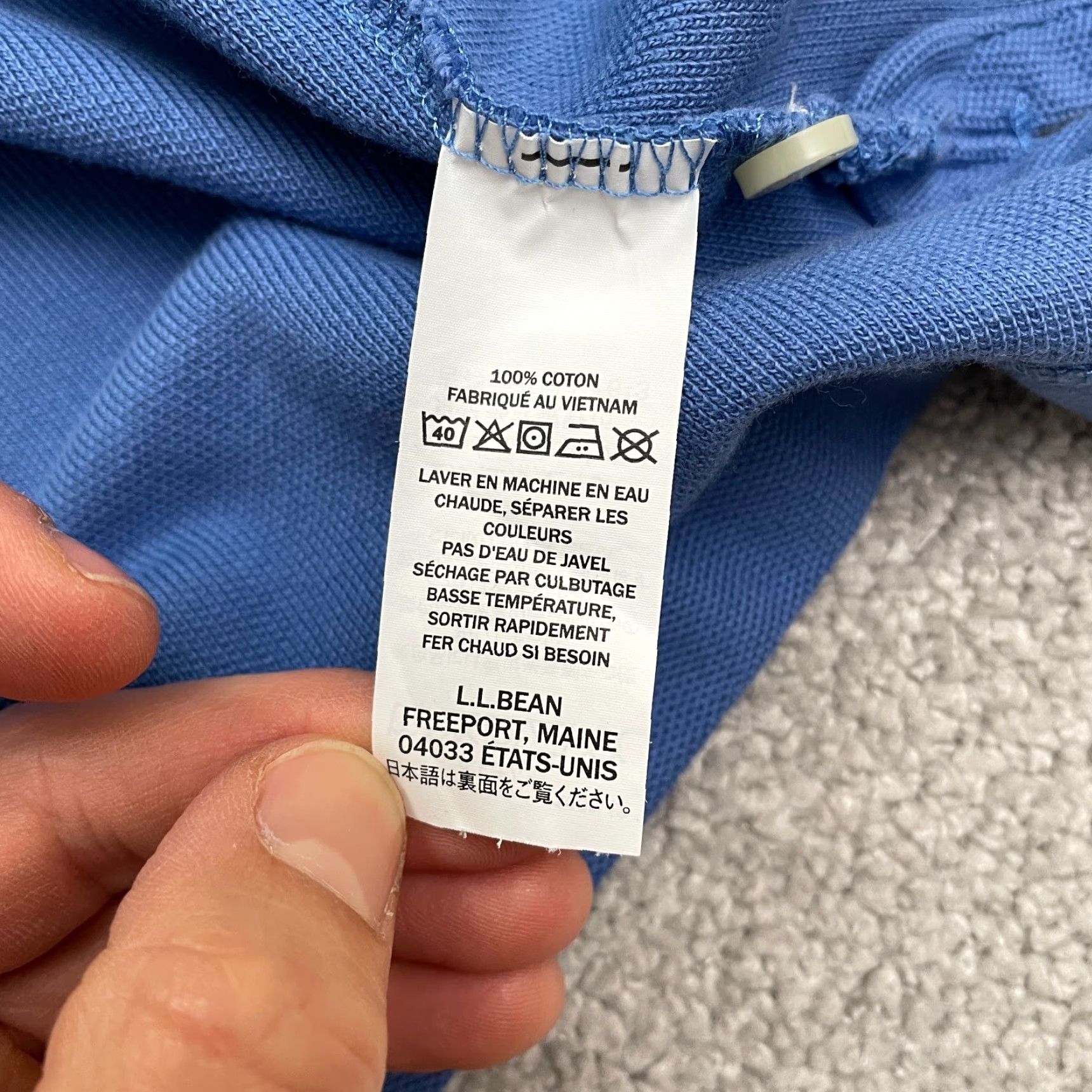 Vintage L.L. Bean Polo Shirt Mens XL Blue Long Sleeve 100% Cotton Casual Activewear Size US XL / EU 56 / 4 - 6 Thumbnail