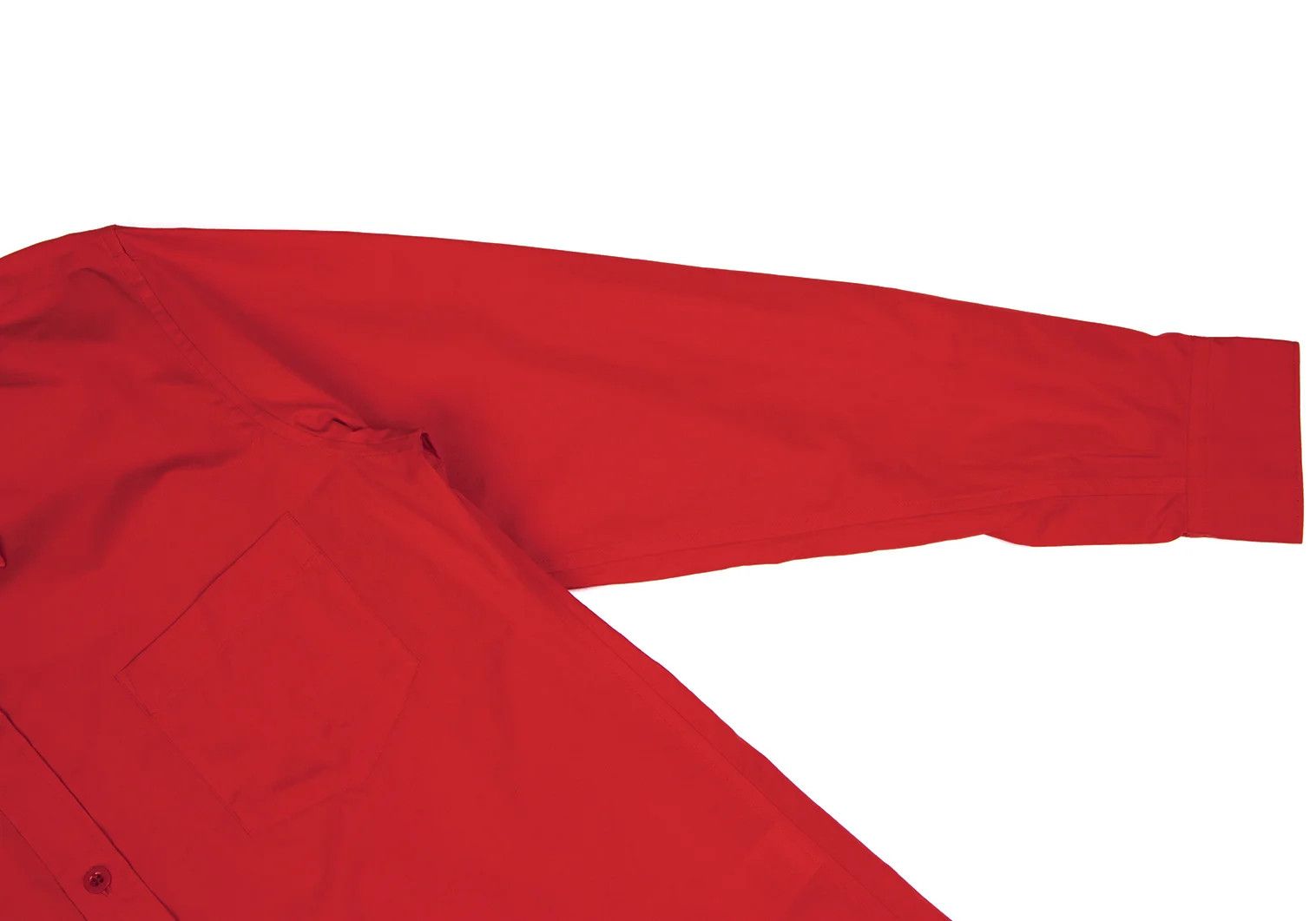 Yohji Yamamoto Yohji Yamamoto Cotton Asymmetrical Collar Shirt Red 3 Size US L / EU 52-54 / 3 - 7 Thumbnail