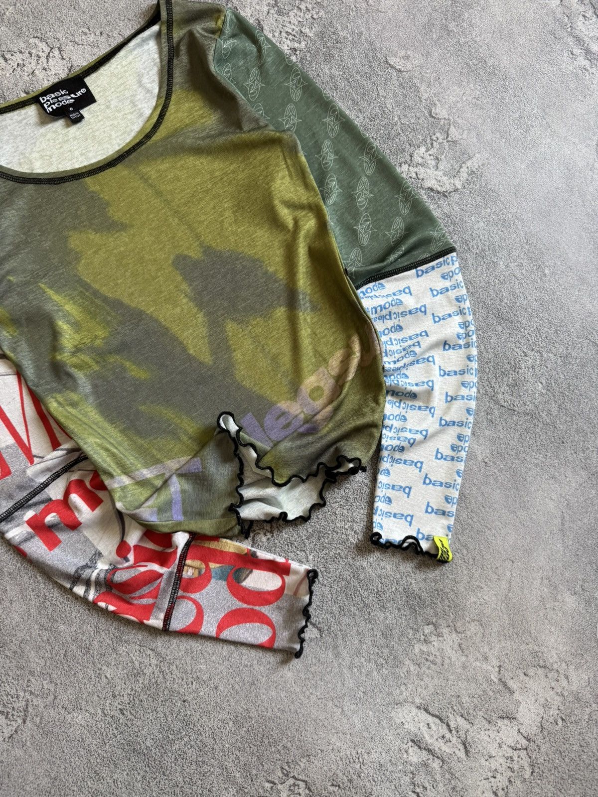 Designer Basic pleasure mode 6 avantgarde all printed long sleeve top Size M / US 6-8 / IT 42-44 - 3 Thumbnail