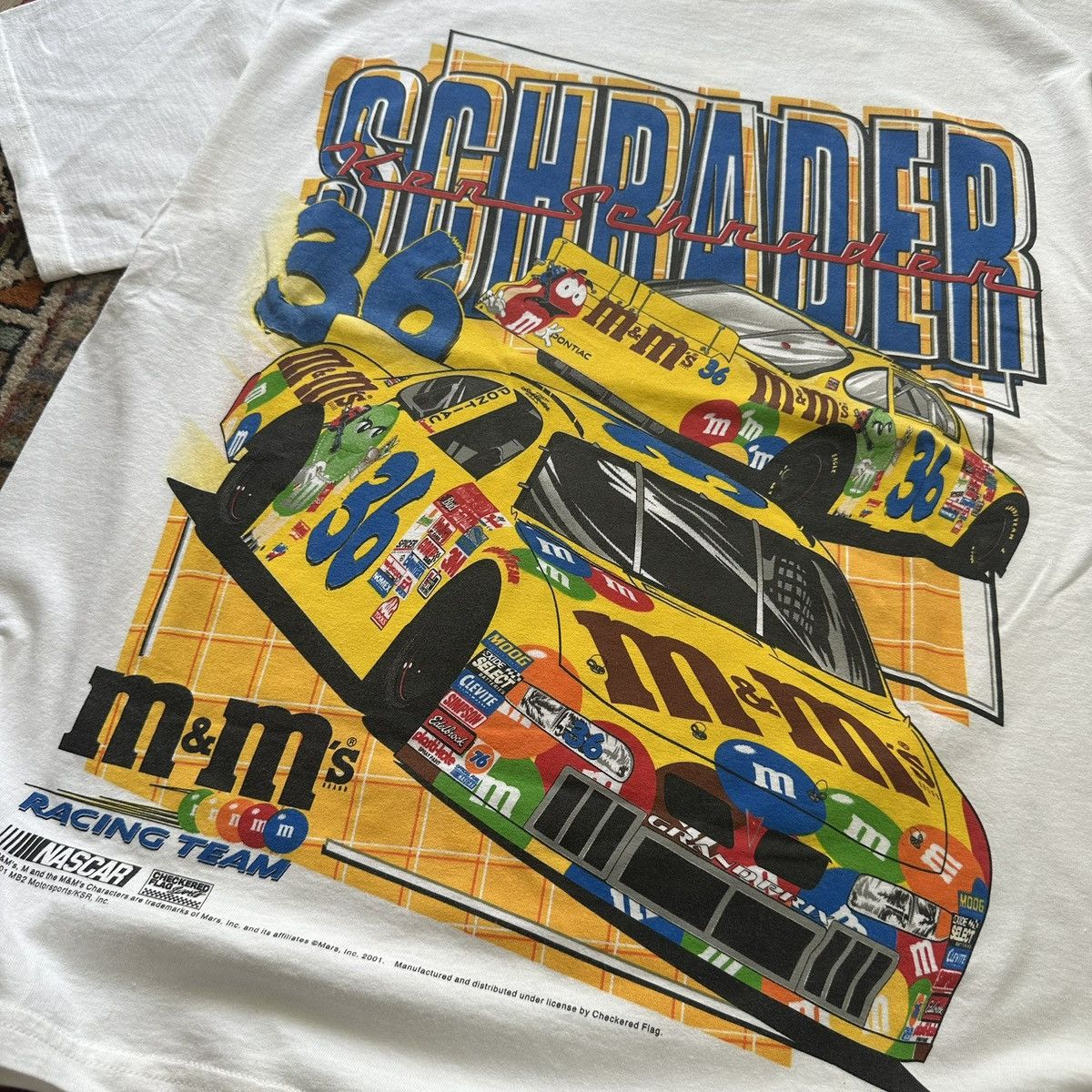 Vintage 2001 M&M’s NASCAR Racing Tee Double Sided Vintage Size US L / EU 52-54 / 3 - 4 Thumbnail