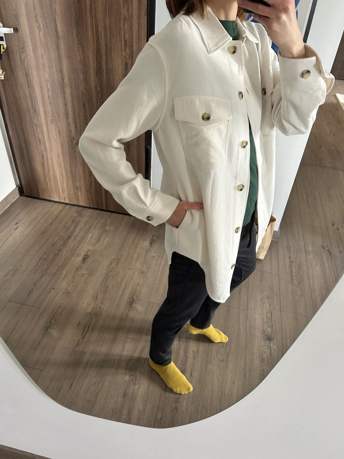 Aritzia Aritzia ecru shirt jacket oversized XS S M Size XS / US 0-2 / IT 36-38 - 13 Thumbnail