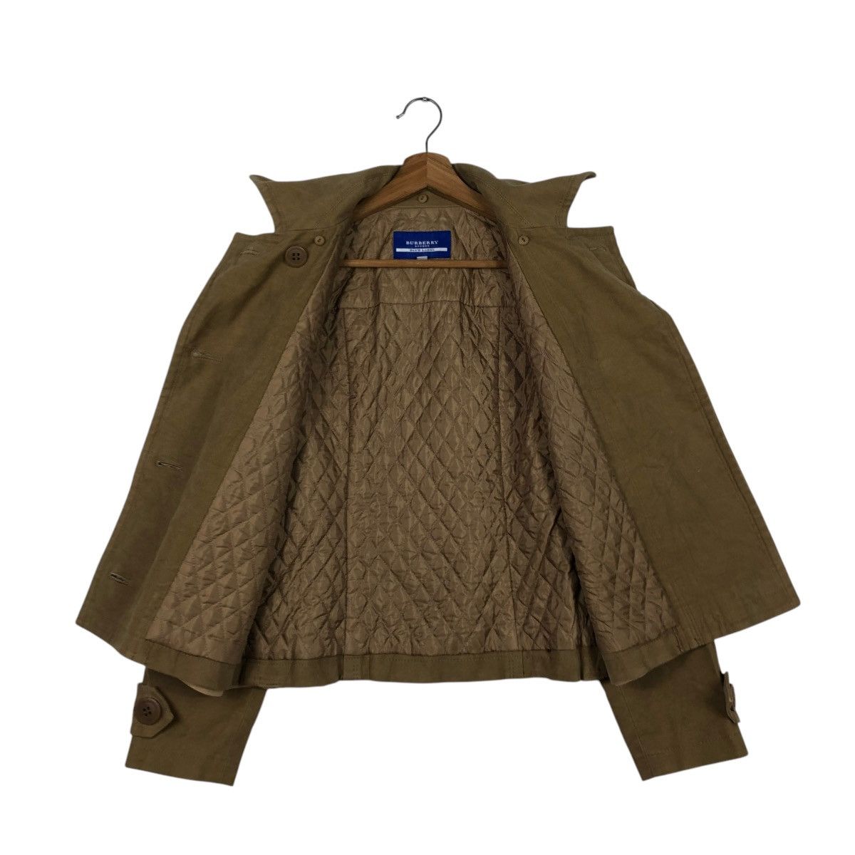 Burberry 🔥RICH BROWN CHORE CROPPED BIKER JACKET BURBERRY LONDON Size XS / US 0-2 / IT 36-38 - 15 Thumbnail