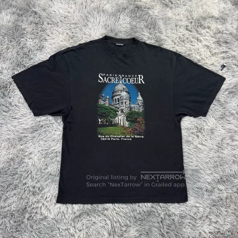 Balenciaga Balenciaga Castle Short Sleeve T-Shirt Size US S / EU 44-46 / 1 - 1 Thumbnail
