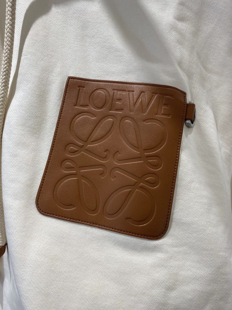 Loewe LOEWE Tooth white hooded sweater Size US S / EU 44-46 / 1 - 5 Thumbnail