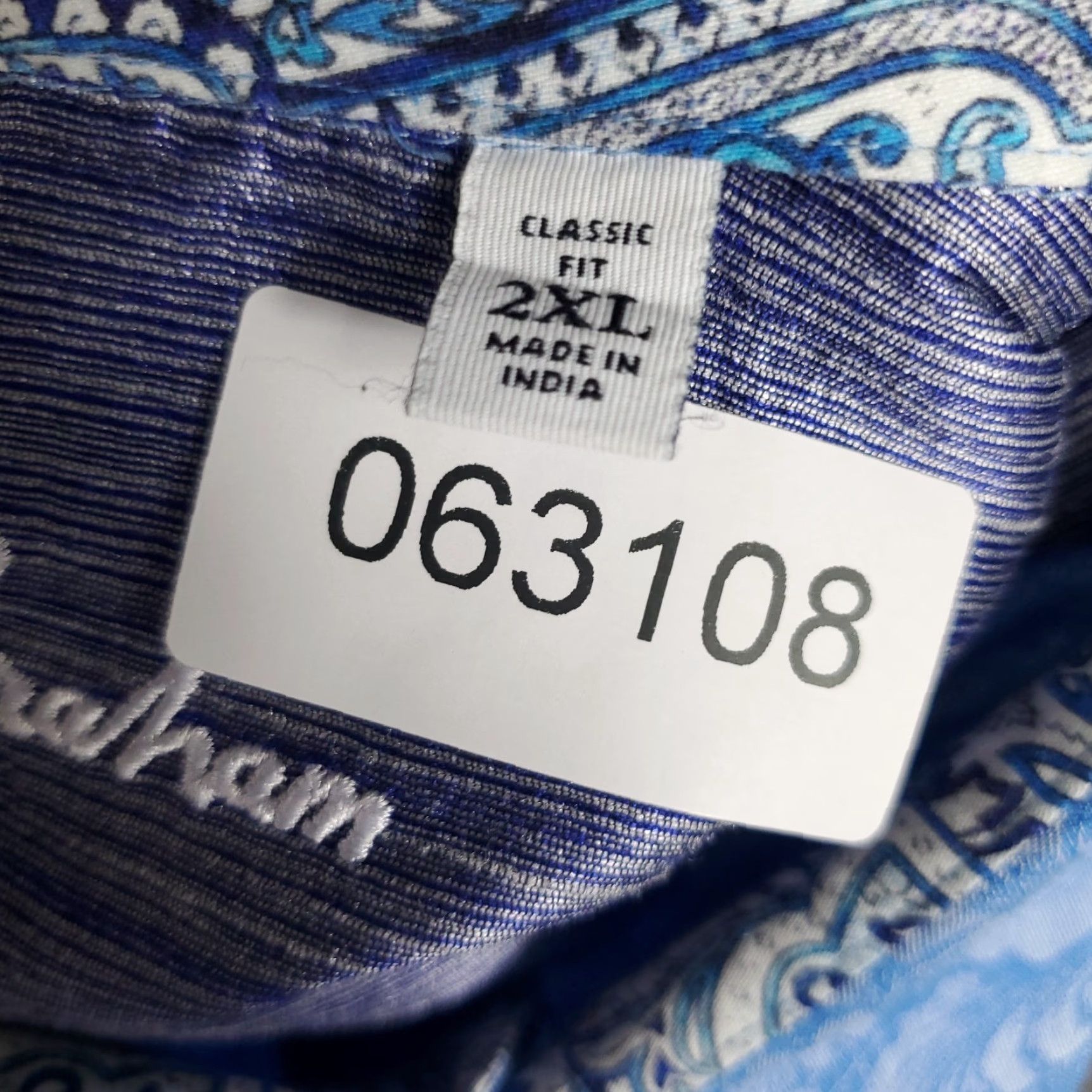 Robert Graham Robert Graham Shirt Mens 2XL Blue Floral Classic Fit Button Up Short Sleeve Size US XXL / EU 58 / 5 - 7 Thumbnail