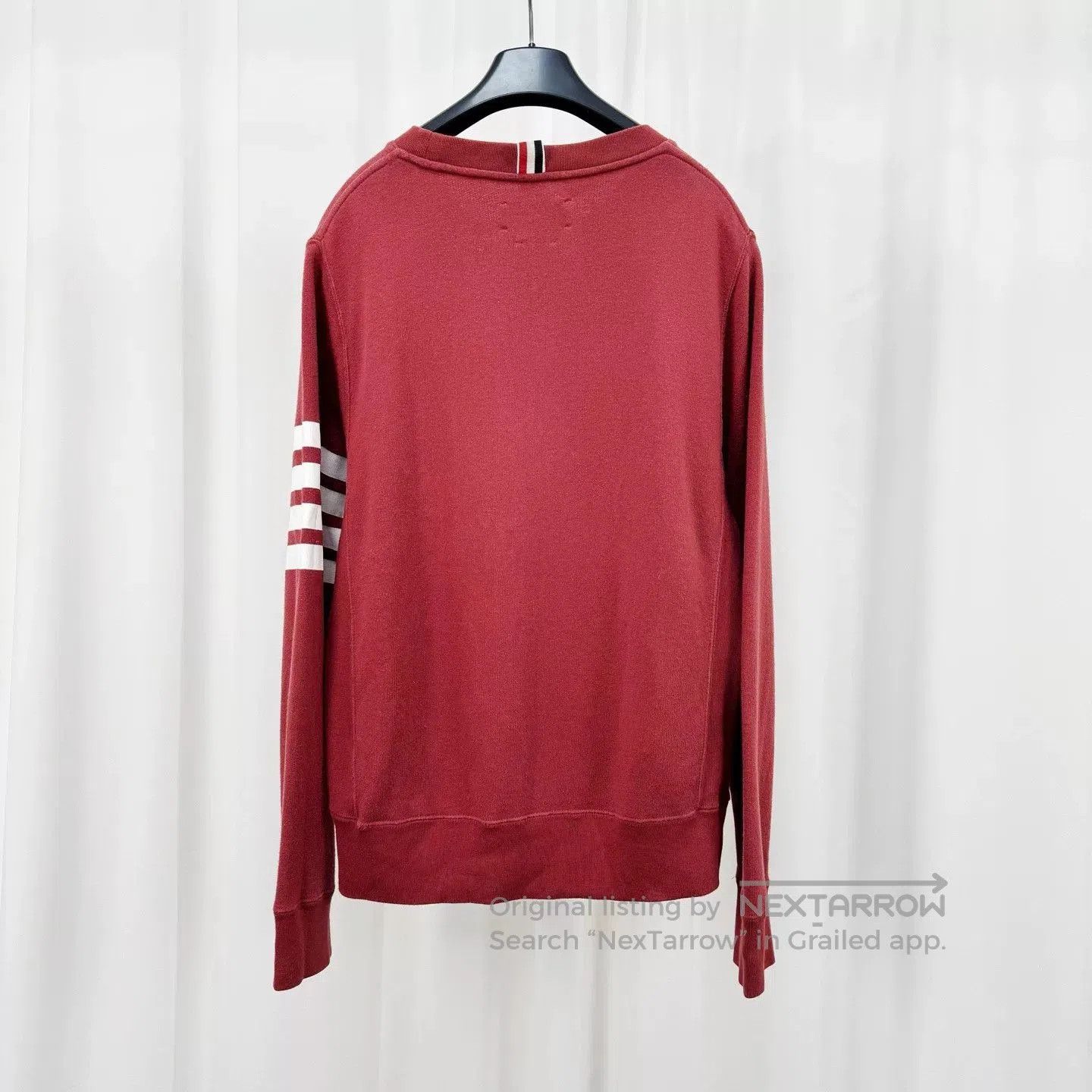Thom Browne Thom Browne Burgundy Graphic Sweatshirt Size 2. Size US M / EU 48-50 / 2 - 2 Thumbnail