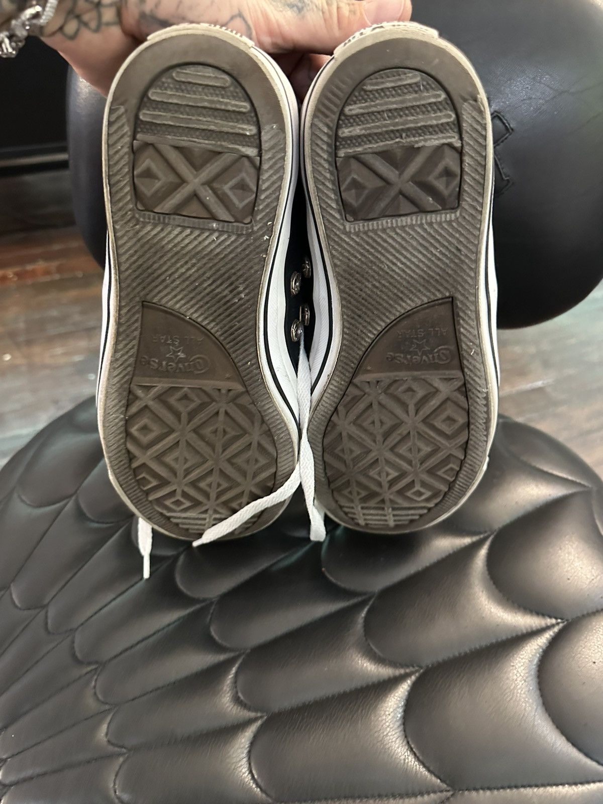 Chrome Hearts Chrome Hearts x Converse CROSS PATCH low top sneakers 9-10.5 Size US 9 / EU 42 - 7 Thumbnail