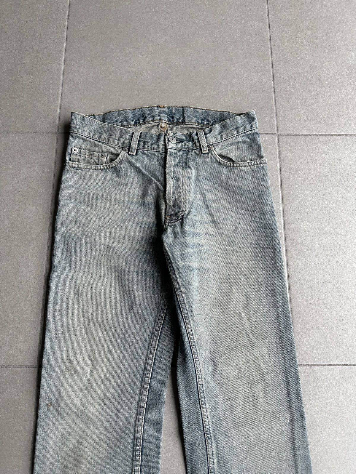 Helmut Lang 2000’s Helmut Lang classic cut stained denim Size US 30 / EU 46 - 2 Thumbnail