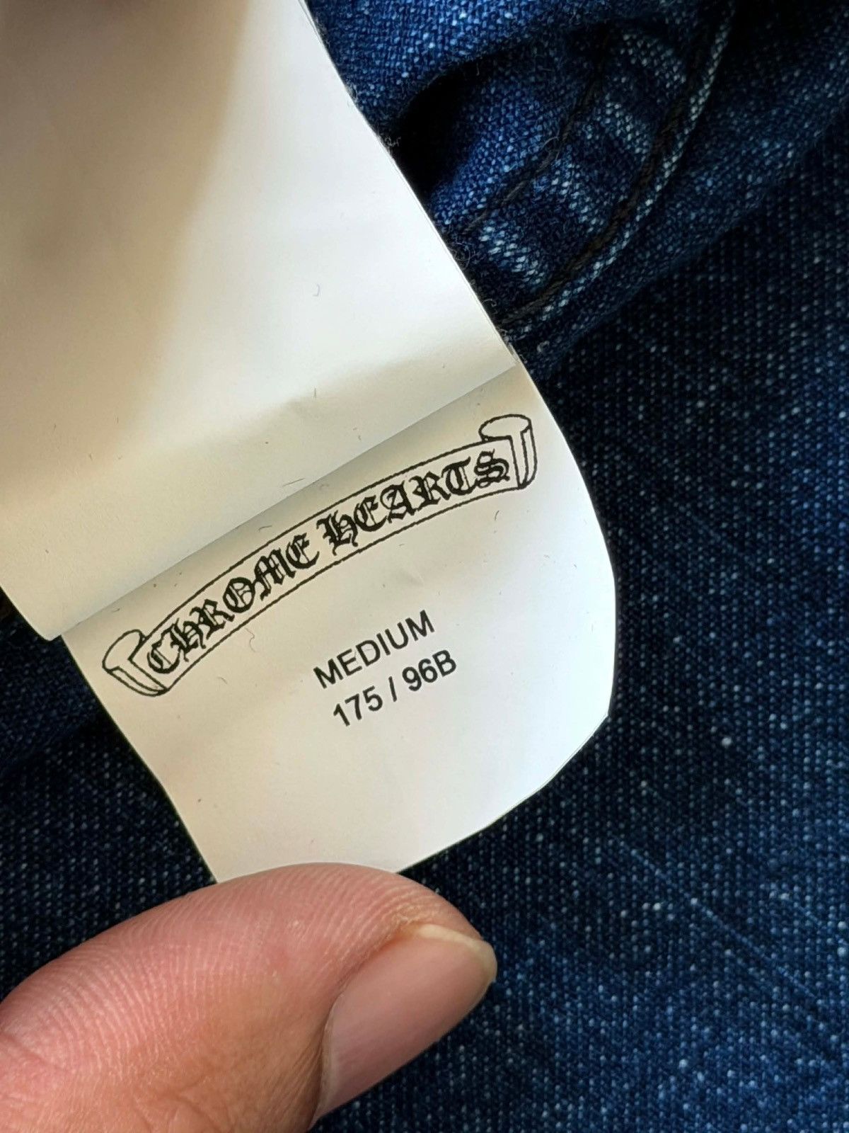 Chrome Hearts Chrome Hearts Cross-Skin Blue Denim Shirt Size US M / EU 48-50 / 2 - 11 Thumbnail