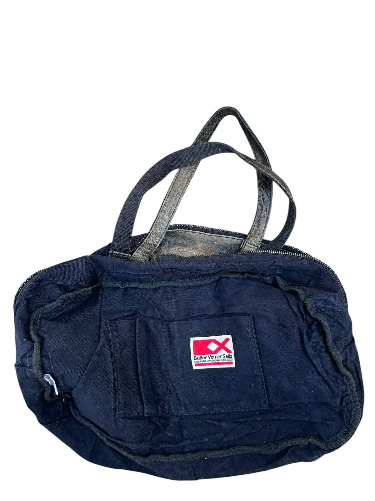 Japanese Brand Butler Verner Sails Japan Distressed Patina Leather Bag Size ONE SIZE - 21 Thumbnail