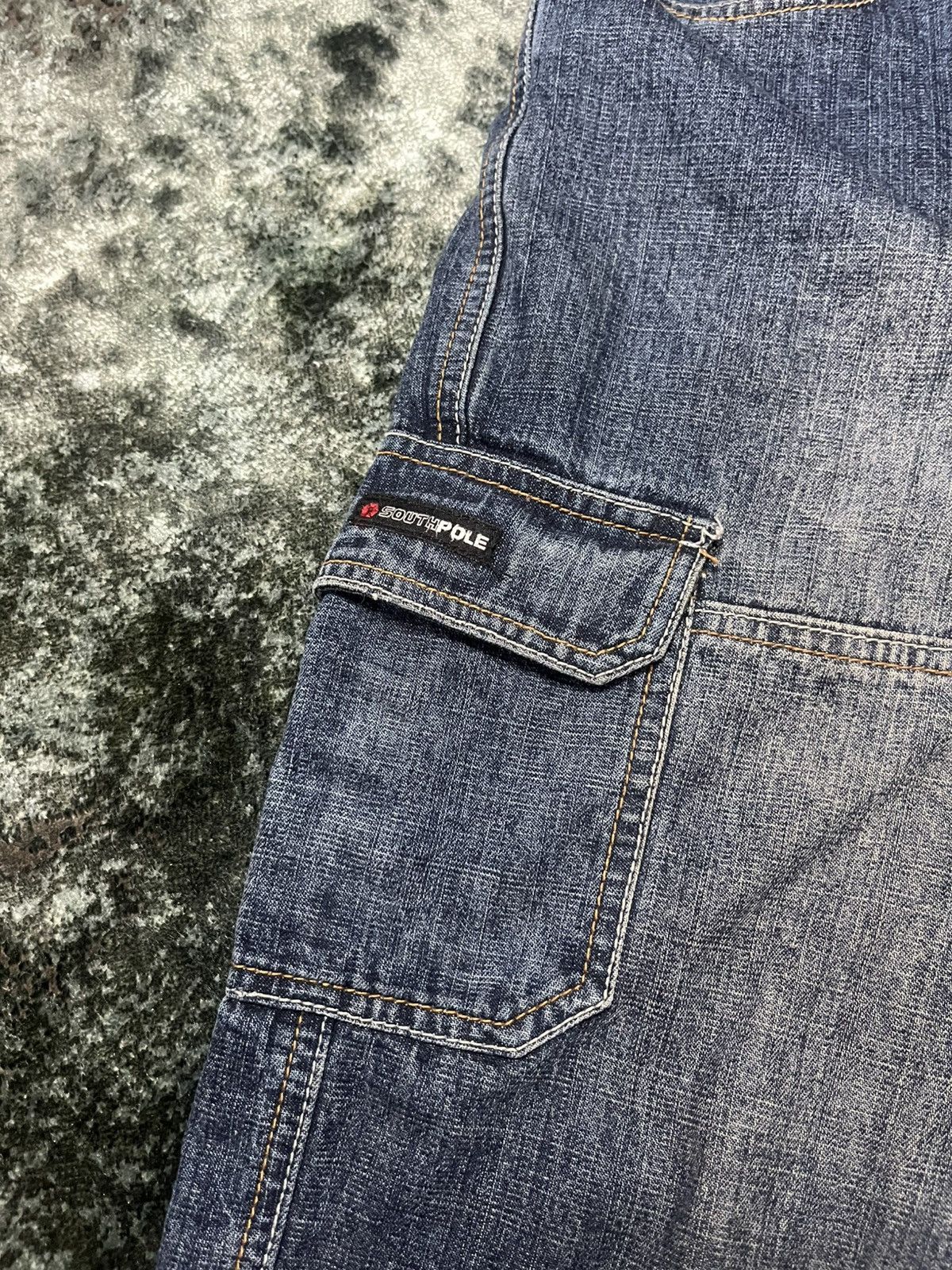 Southpole Southpole Vintage Baggy Denim Shorts – Blue – Size 28 Size 28" / US 6 / IT 42 - 6 Thumbnail
