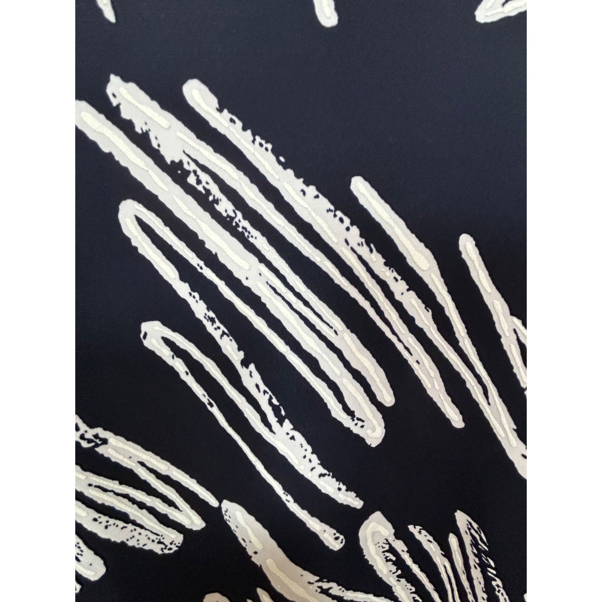 Joseph Ribkoff Joseph Ribkoff Navy White Abstract Print Blouse Zip Bell Sle Size XL / US 12-14 / IT 48-50 - 14 Thumbnail
