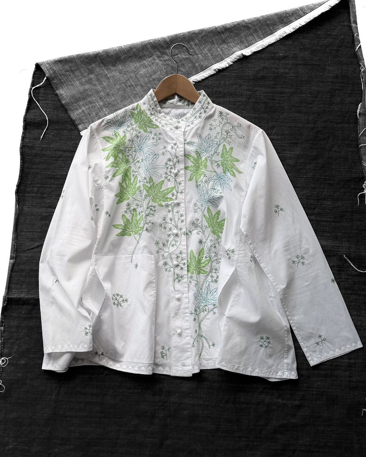 Issey Miyake HaaT by ISSEY MIYAKE Chinese Style Shirt Size M / US 6-8 / IT 42-44 - 3 Thumbnail
