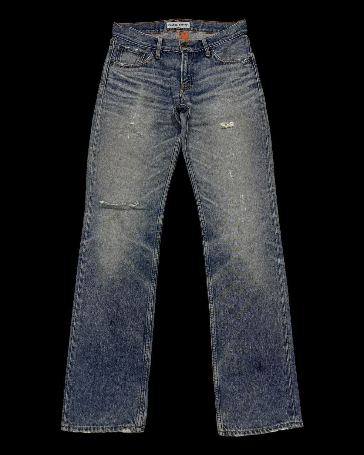 If Six Was Nine 💥RARE💥LEVIS 502 CLASSIC DISTRESSED DENIM JEANS Size US 31 - 7 Thumbnail