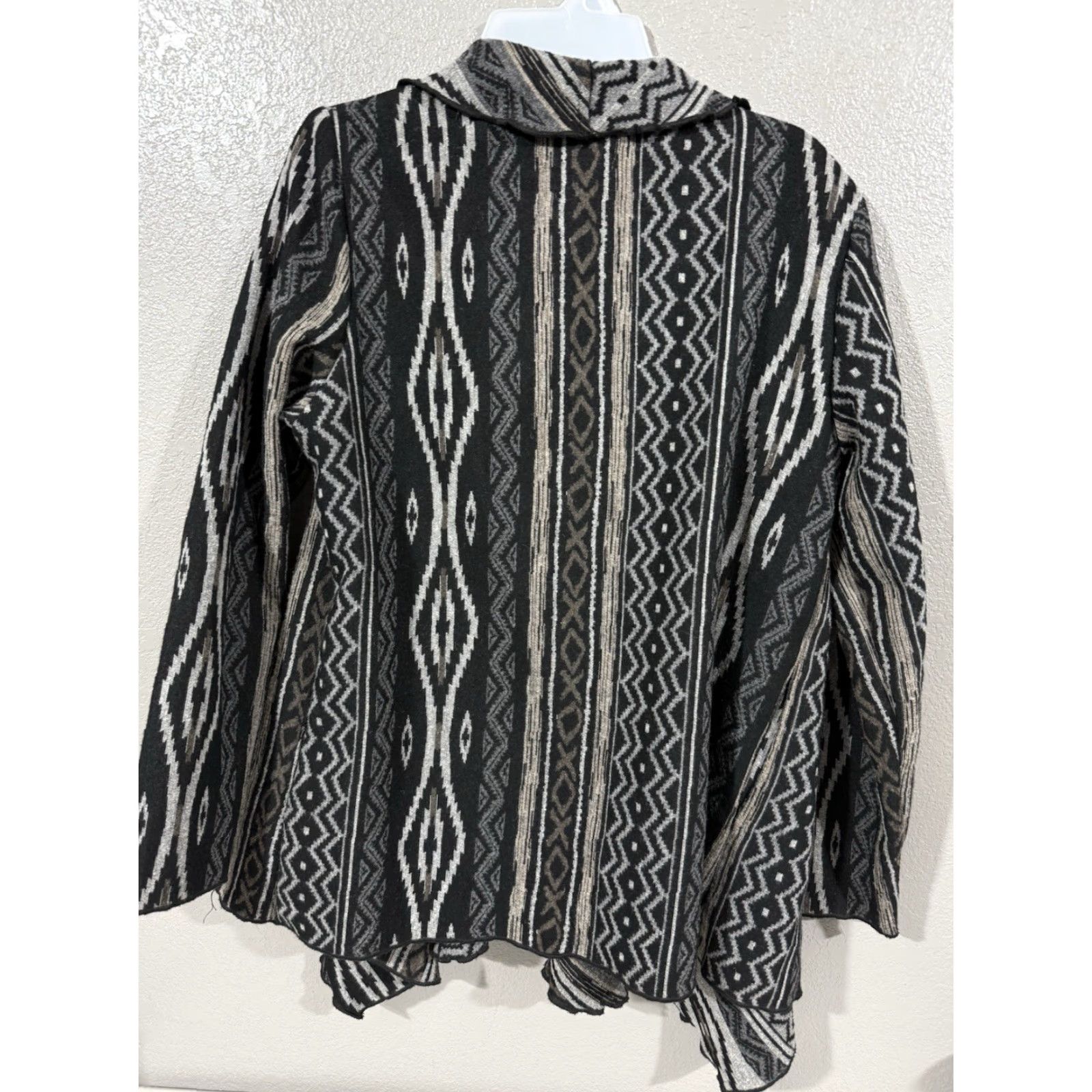Vintage Silverado Gray Southwestern Open Front Cardigan Knit Sweater Women's S Size S / US 4 / IT 40 - 6 Thumbnail