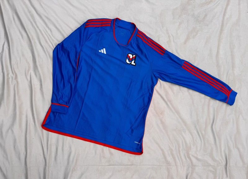 Adidas Adidas AEROREADY Long Sleeve Training Top – Blue/Red Size US XXL / EU 58 / 5 - 1 Thumbnail