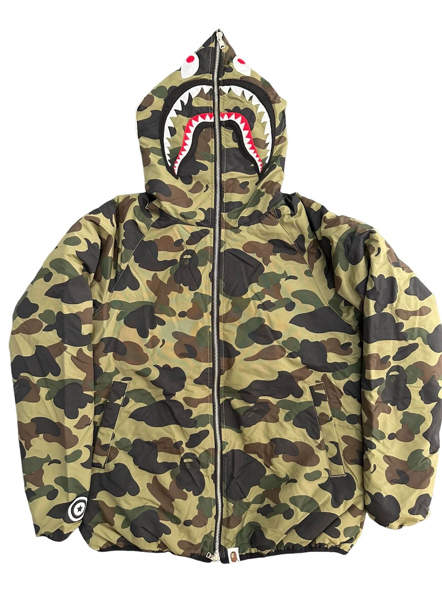Bape A Bathing Ape Shark Camo Down Jacket Size M Size US M / EU 48-50 / 2 - 1 Thumbnail