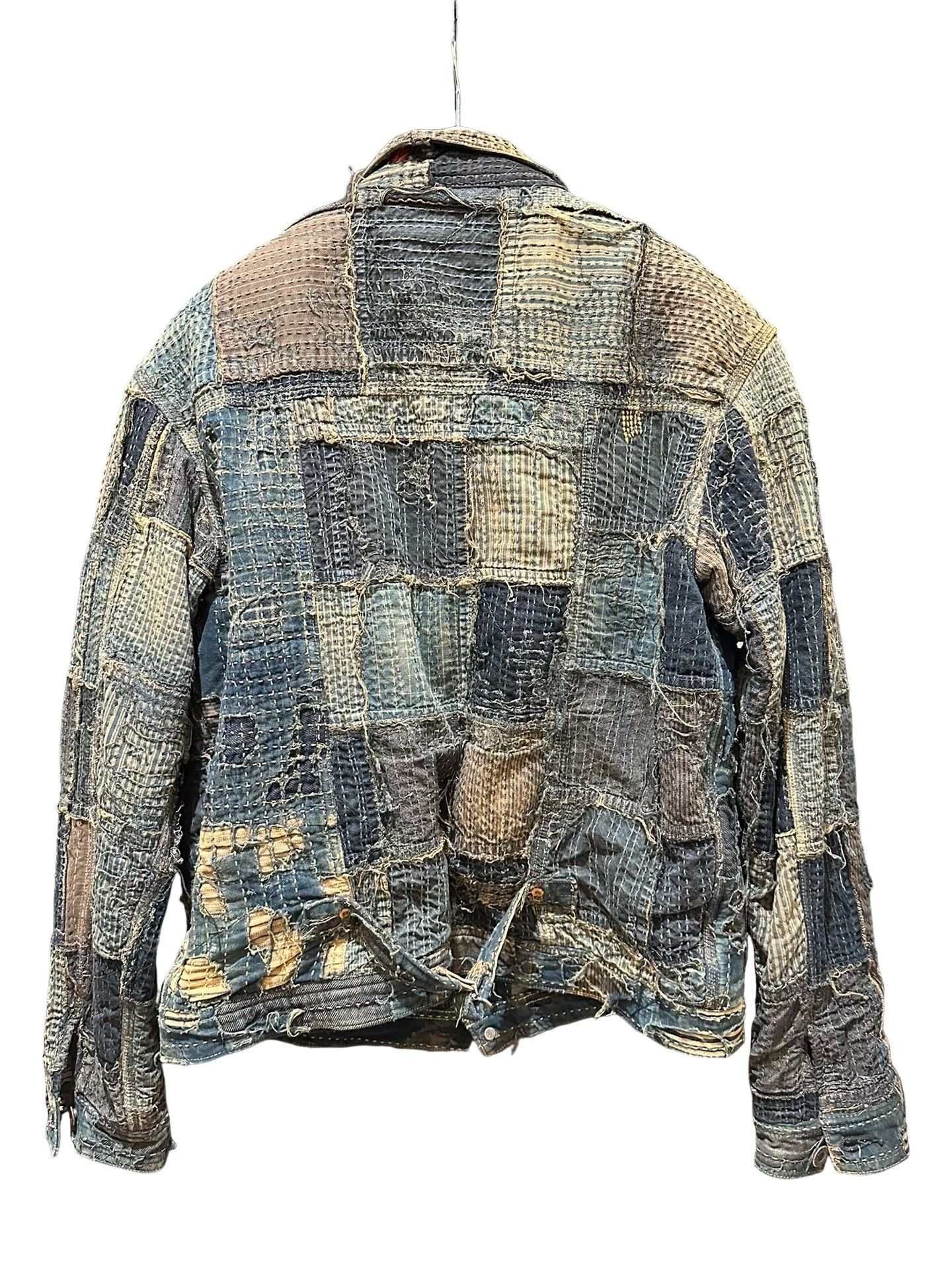 Kapital × Kapital Kountry Studded Embroidered Boro Denim Jacket