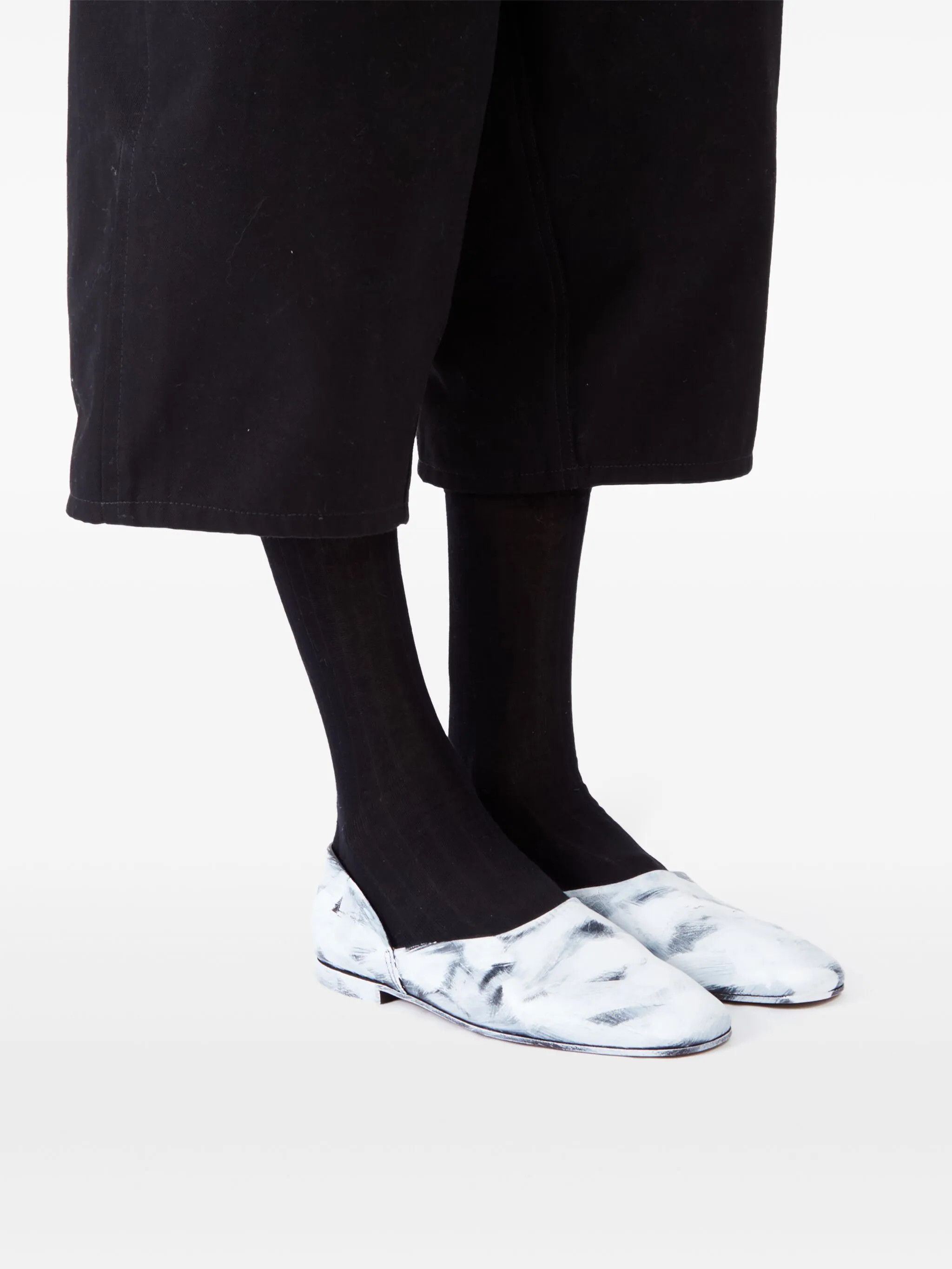Maison Margiela o1w1db11225 Louvre Greca Loafers in White/Black Size US 10 / EU 43 - 6 Thumbnail