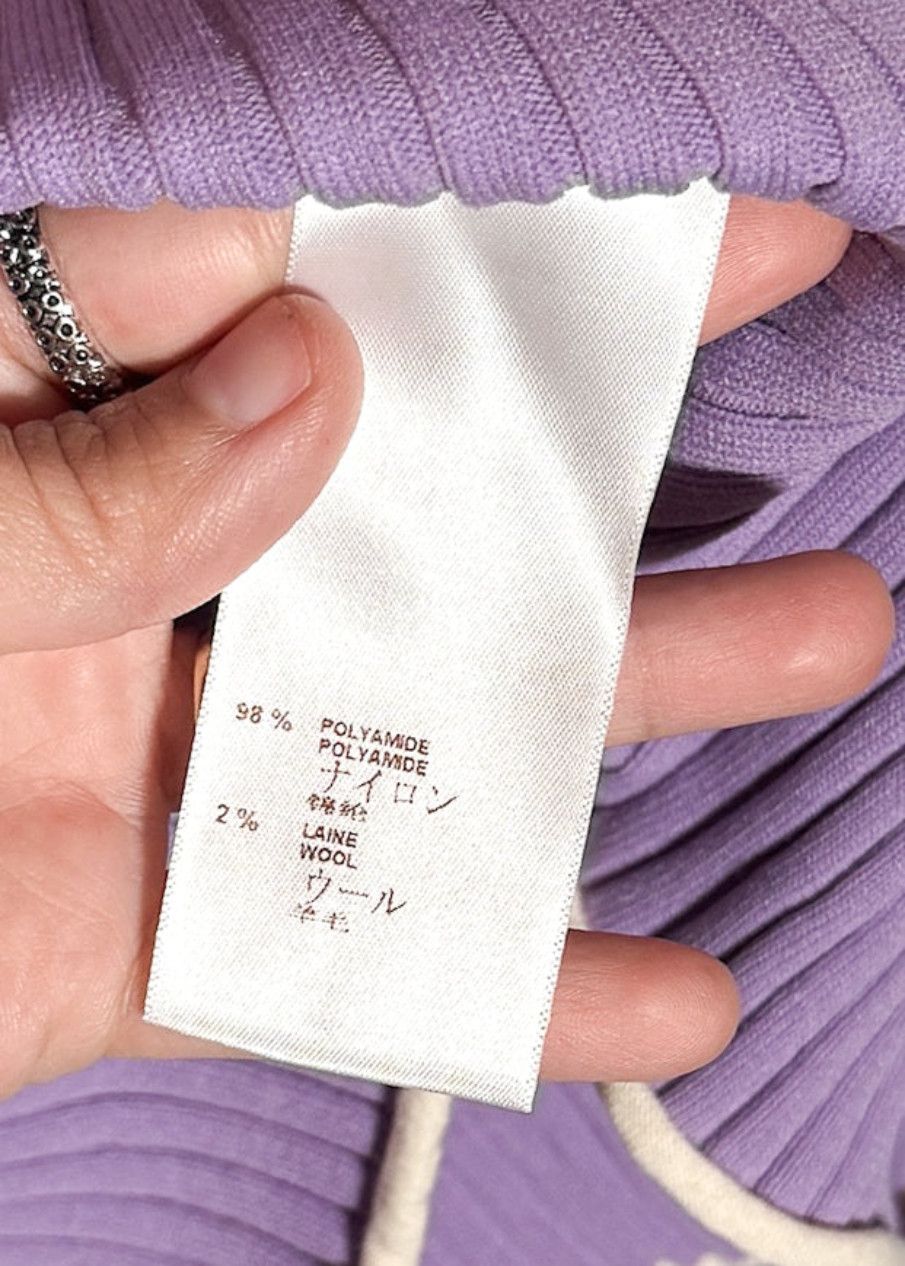 Louis Vuitton Louis Vuitton 2015 Purple LV Logo Ribbed Turtleneck Sweater Size M / US 6-8 / IT 42-44 - 6 Thumbnail