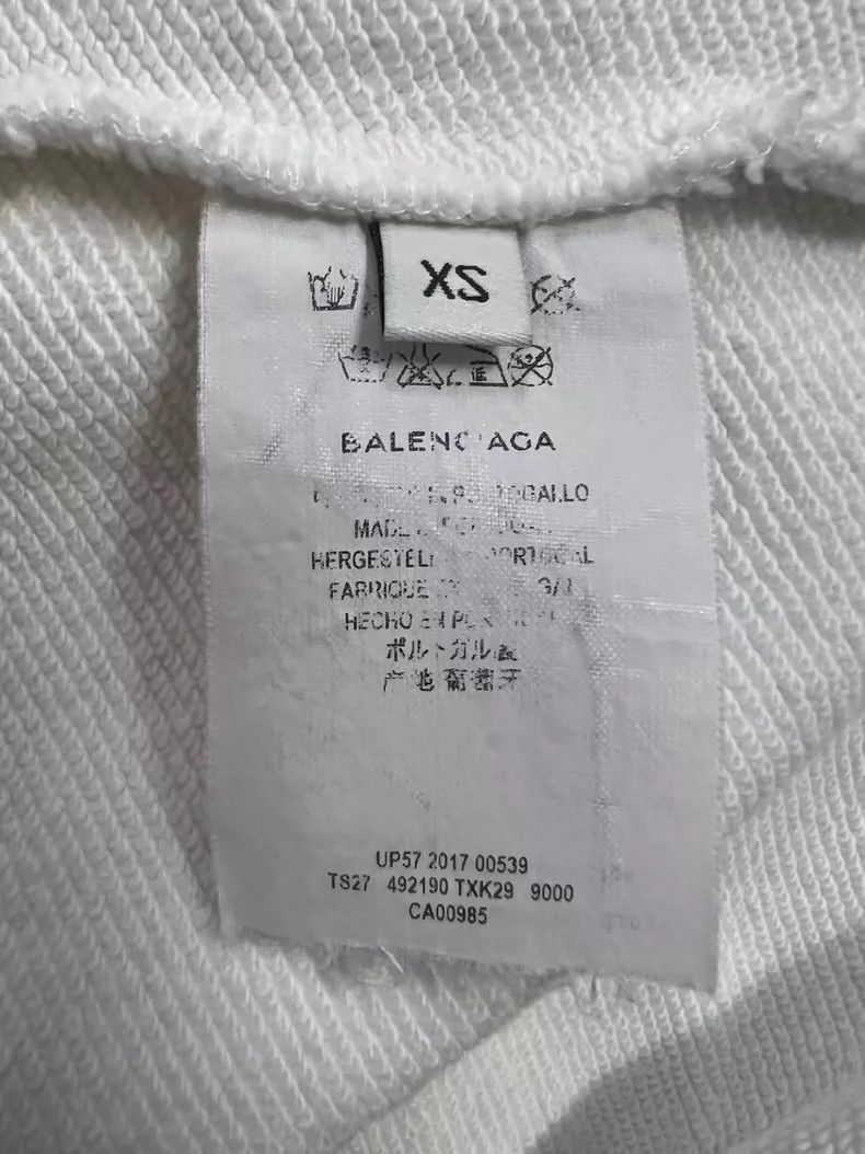 Balenciaga Balenciaga White Hat Letter Logo Hoodie Sweatshirt Size US XS / EU 42 / 0 - 5 Thumbnail