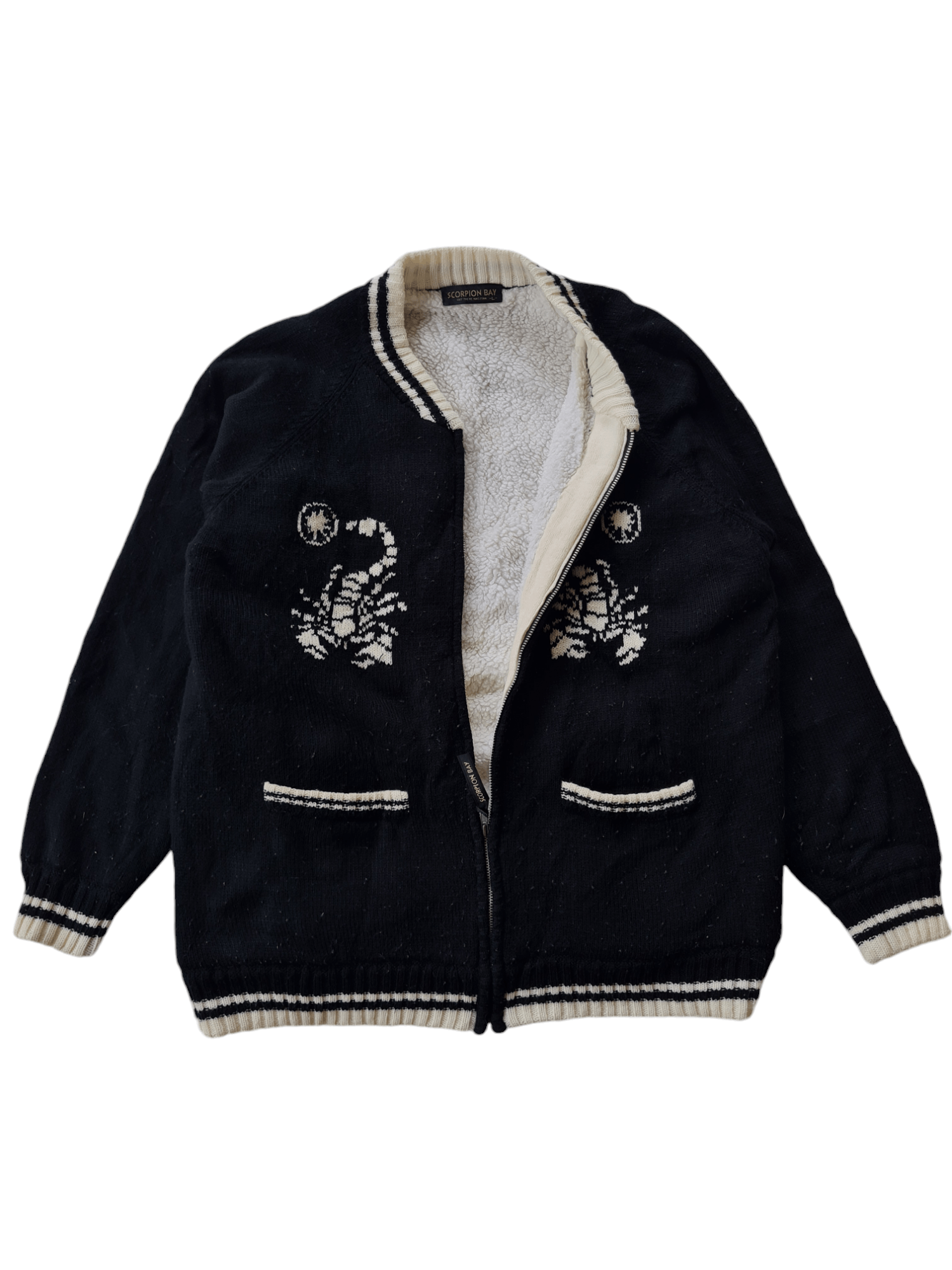 Vintage ✅️Vintage Scorpion Bay Varsity Wool Jacket Size US L / EU 52-54 / 3 - 2 Thumbnail