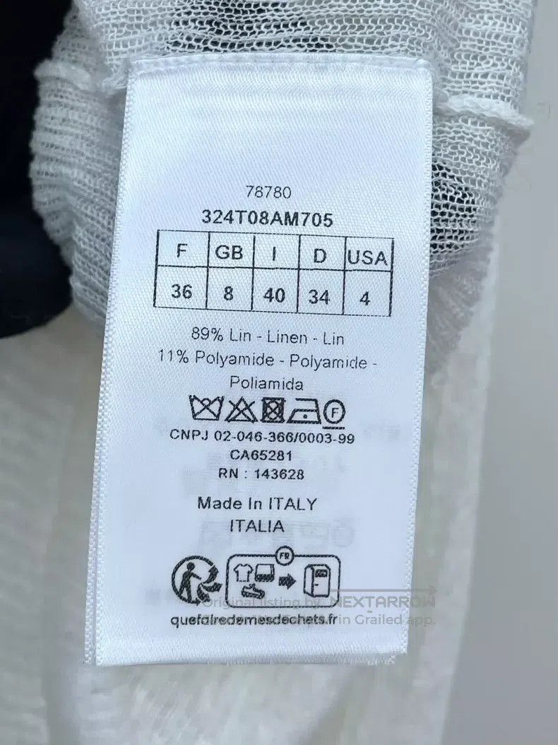 Dior Dior 23 Early Spring White Bee Embroidered Vest Size XS / US 0-2 / IT 36-38 - 6 Thumbnail