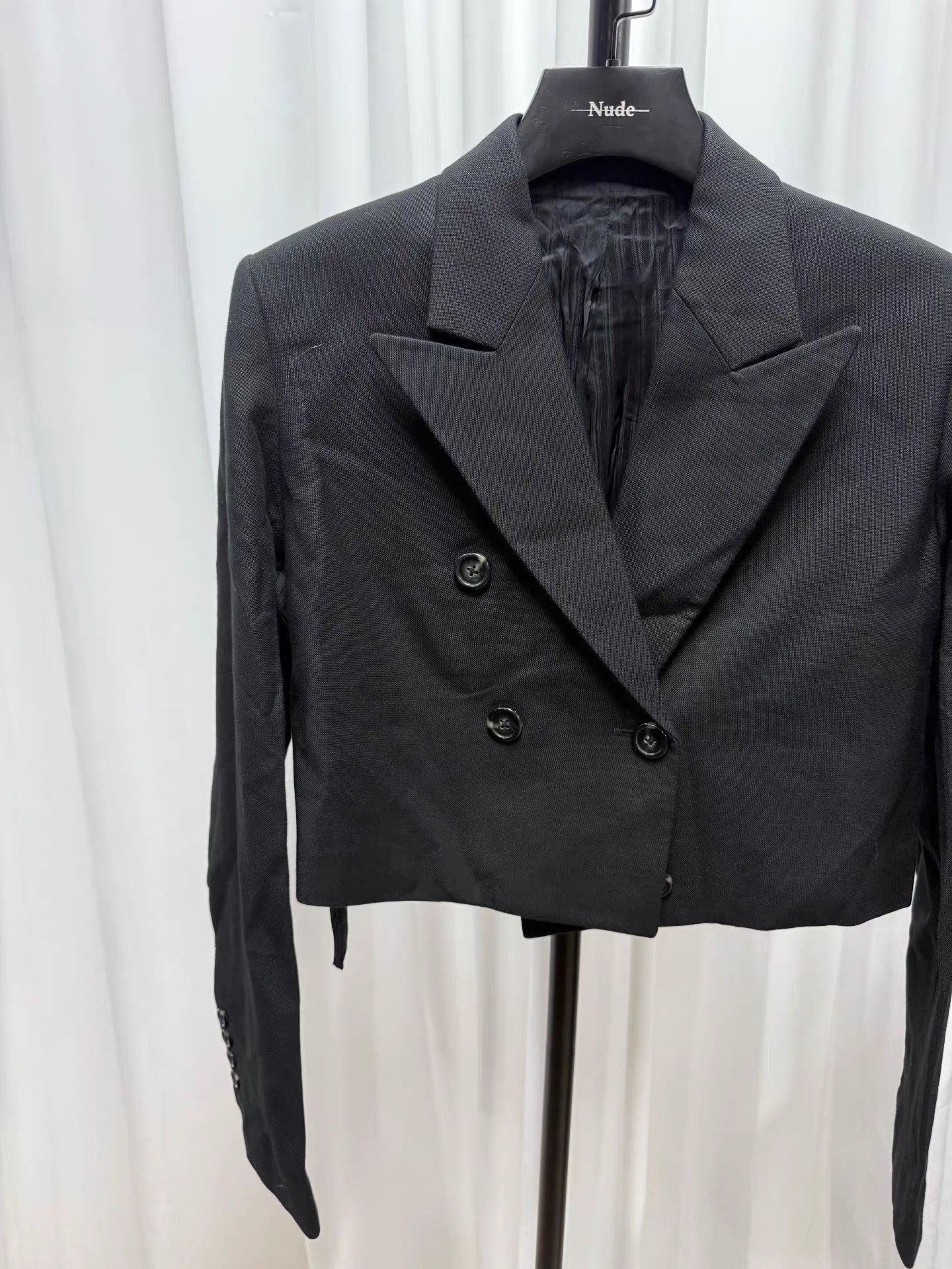 Helmut Lang Helmut Lang Wool Cropped Blazer K20 Size XS / US 0-2 / IT 36-38 - 4 Thumbnail