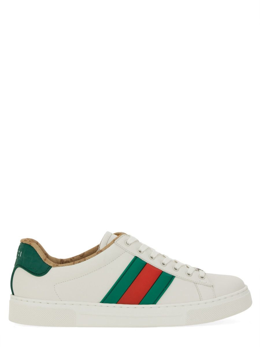 Gucci GUCCI SNEAKER "ACE" - WHITE (UK 5) Size US 6 / EU 39 - 1 Thumbnail