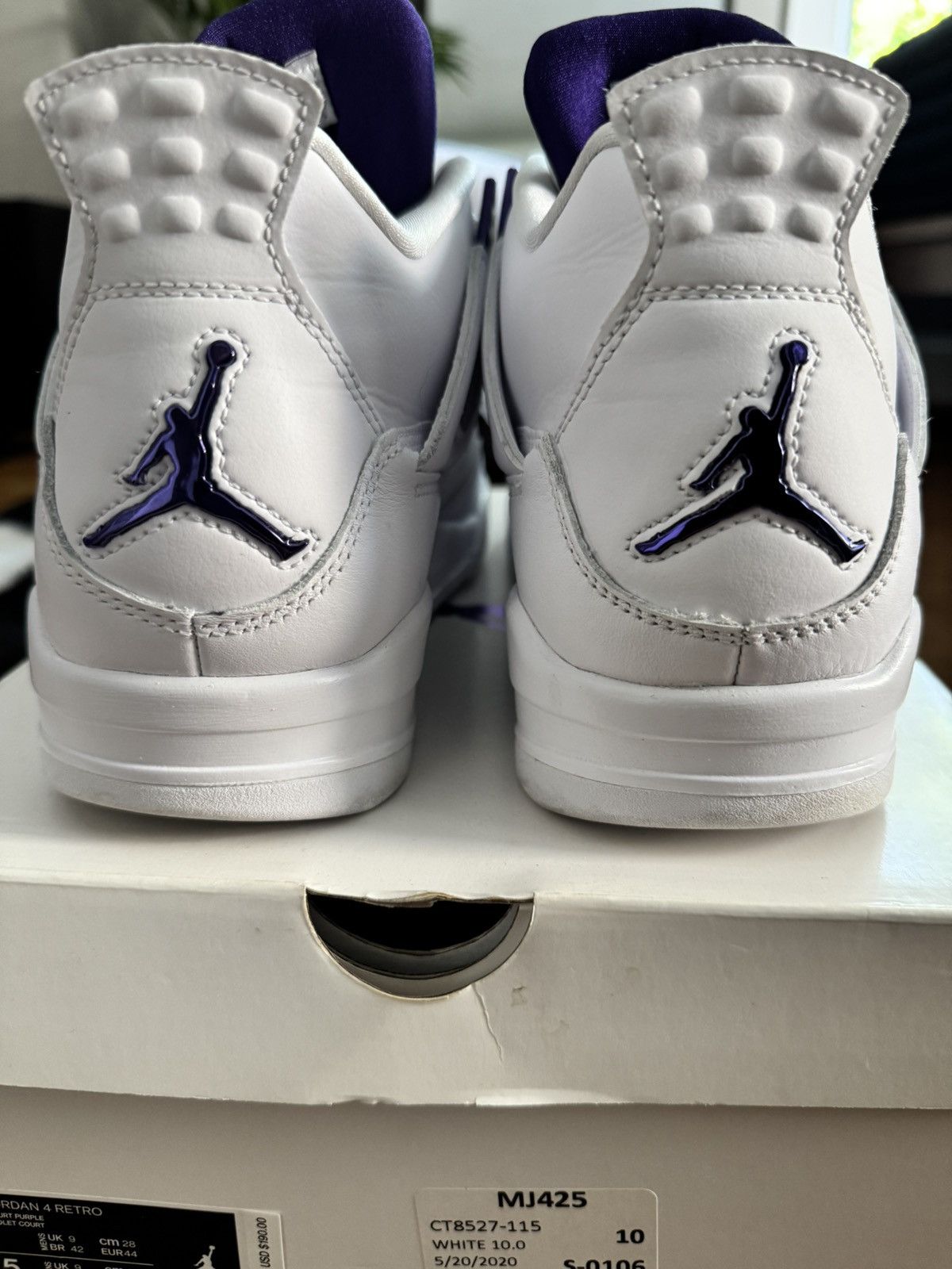 Jordan Brand Air Jordan 4 Retro Metallic Purple Size US 10 / EU 43 - 9 Thumbnail