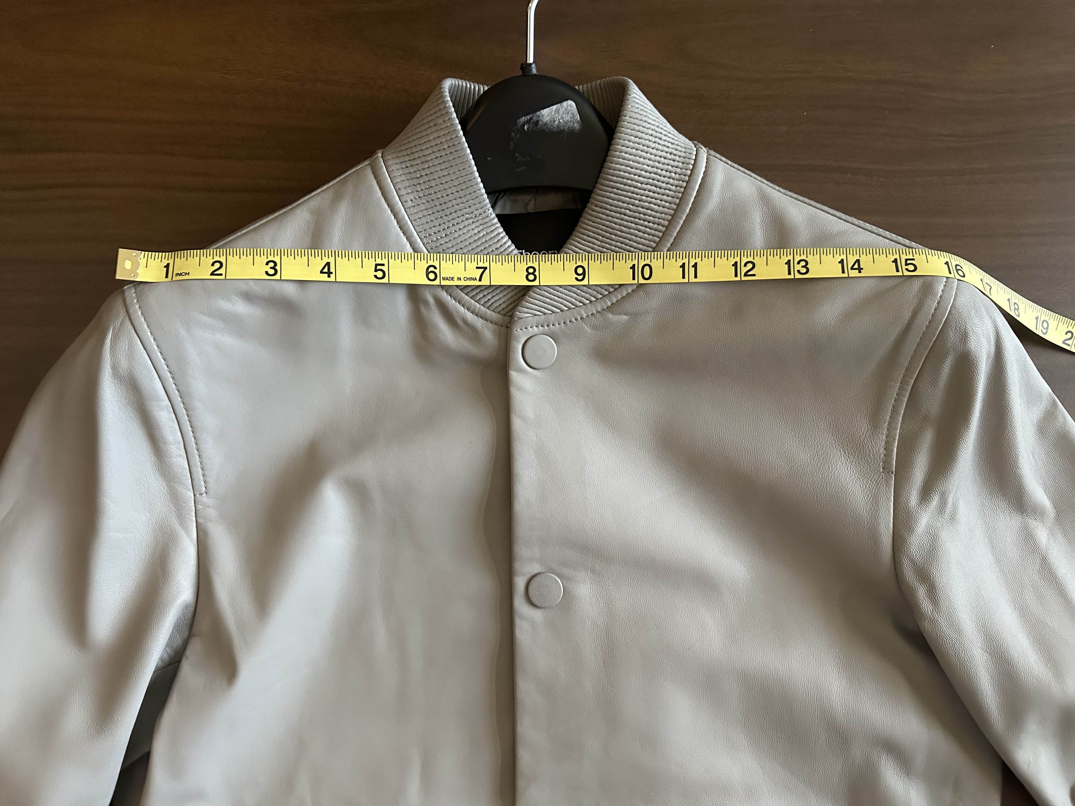 Theory Varsity Bomber Leather Jacket Size US XS / EU 42 / 0 - 9 Thumbnail
